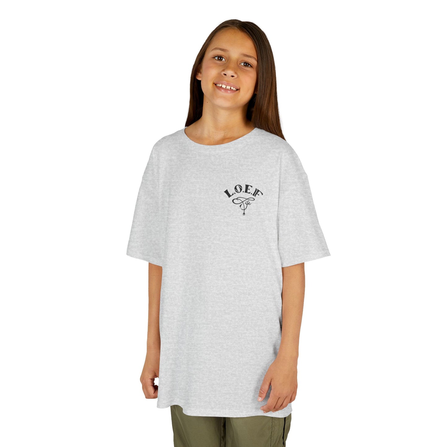 L.O.E.F Foodie 4Life Young Tee Shirt  (Dark Blue)