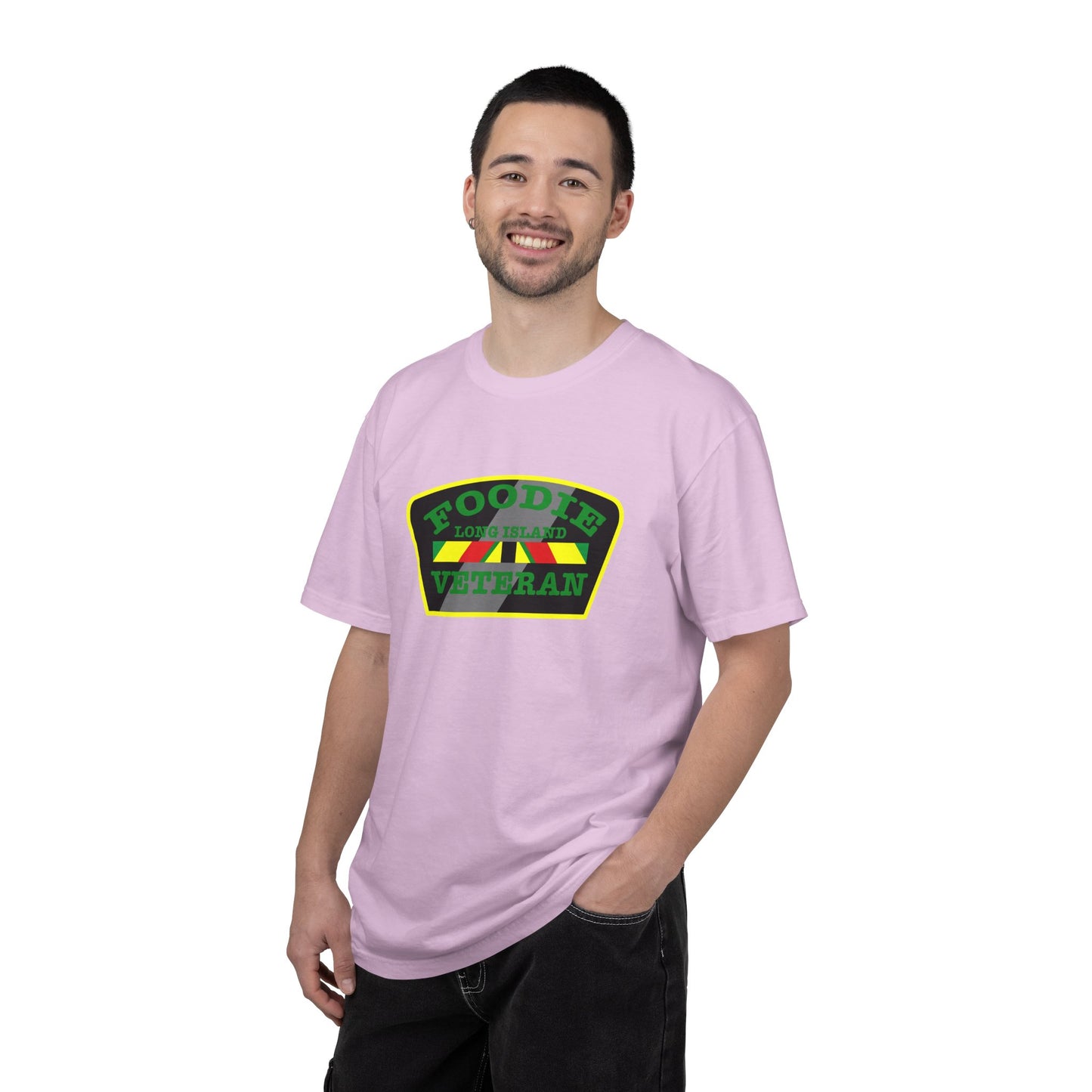 L.O.E.F Foodie Veteran Long Island Unisex Tee Shirt (Green)