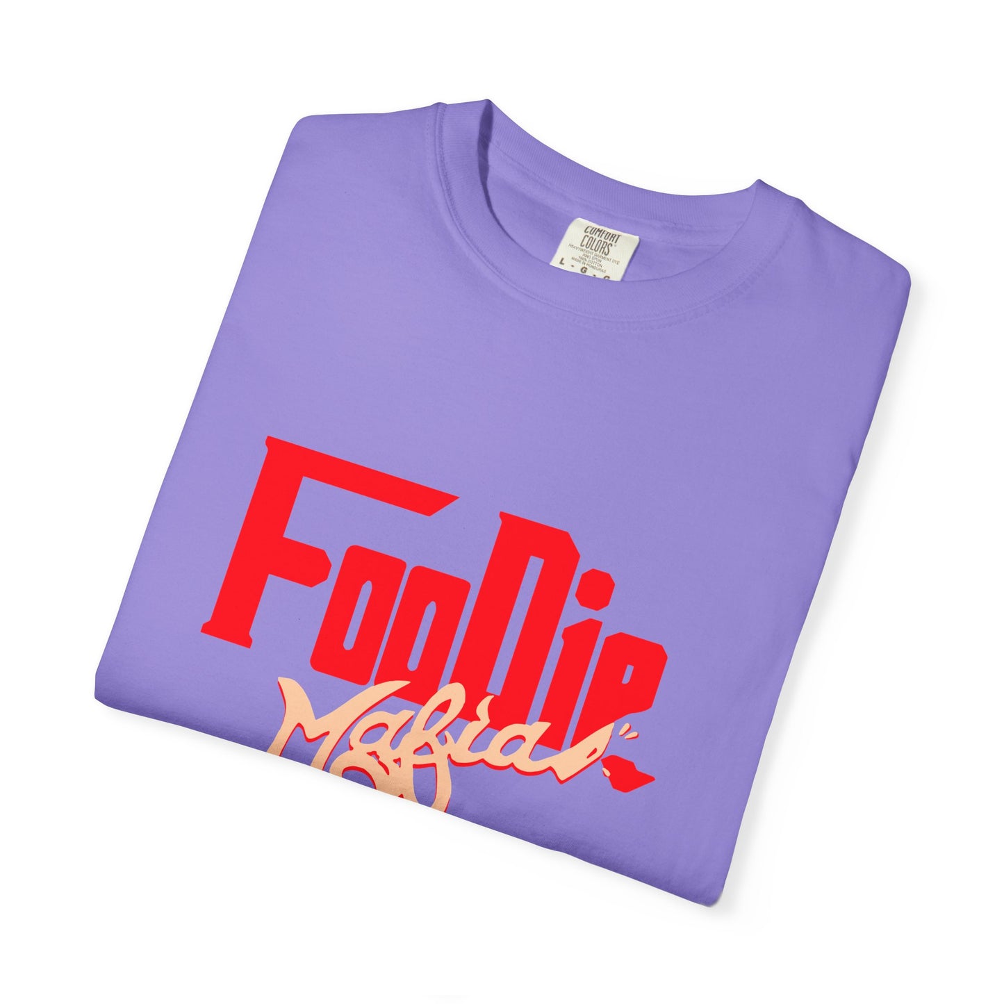 L.O.E.F Red Foodie Mafia Unisex Tee Shirt (Peach)