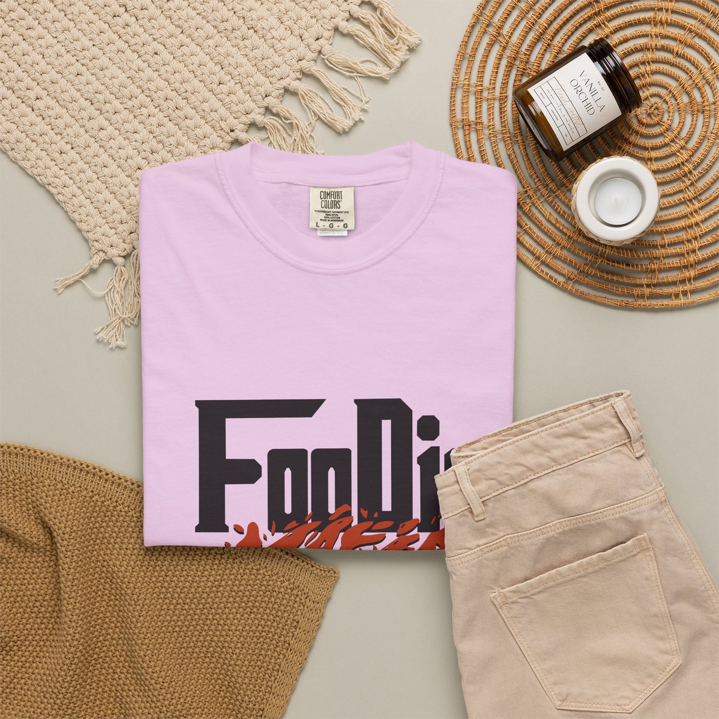 L.O.E.F Foodie Mafia Tee Shirt (Rust)