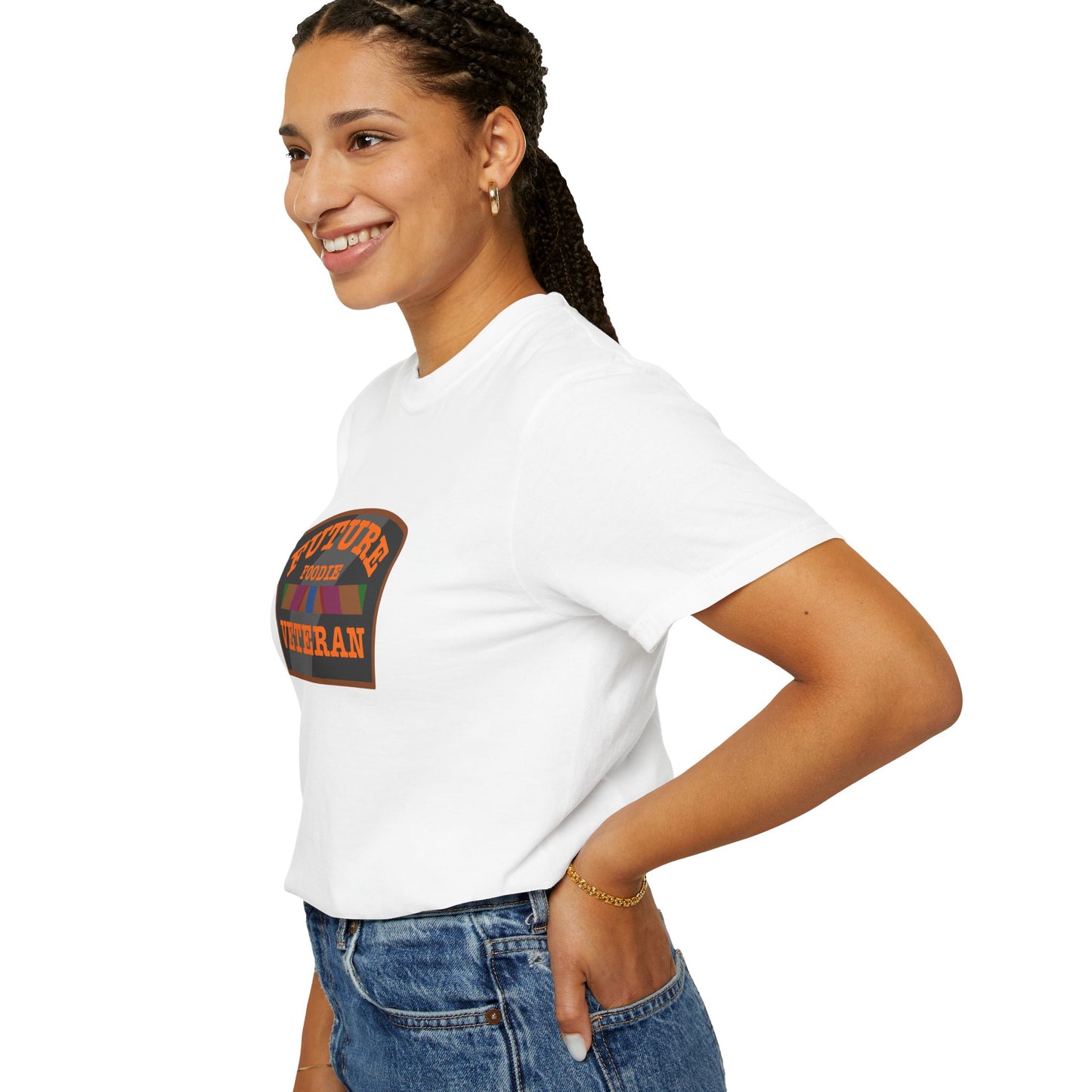L.O.E.F Future Foodie Veteran Unisex Tee Shirt (Orange)