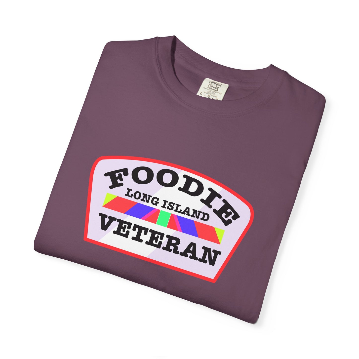 L.O.E.F Foodie Veteran Long Island Unisex Tee Shirt (Soft Pink)