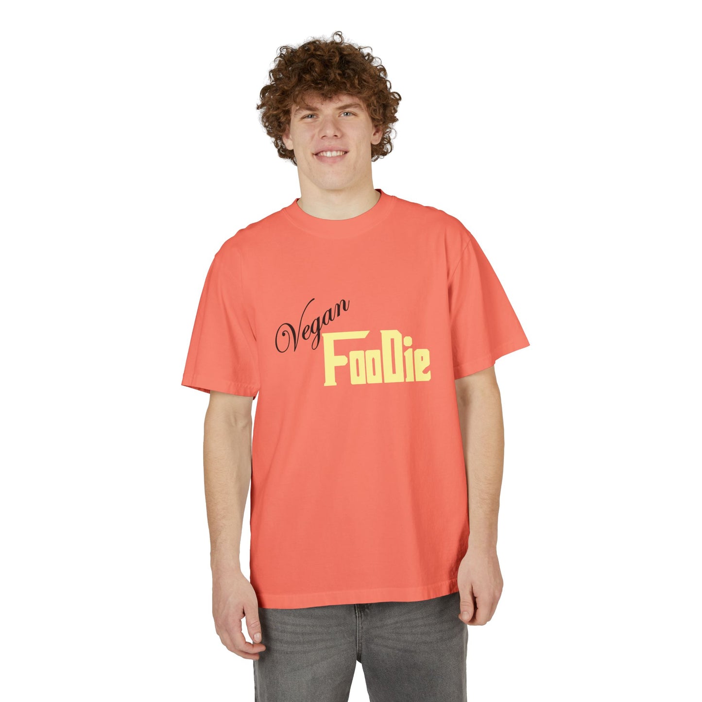 L.O.E.F Unisex Vegan Foodie Tee Shirt (Light Yellow)