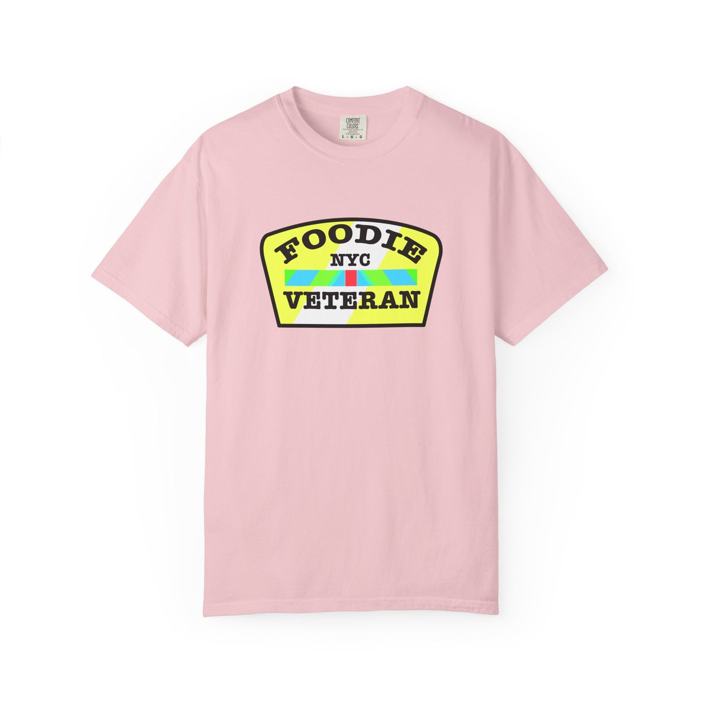 L.O.E.F Foodie Veteran NYC Unisex Tee Shirt (Yellow and Black)