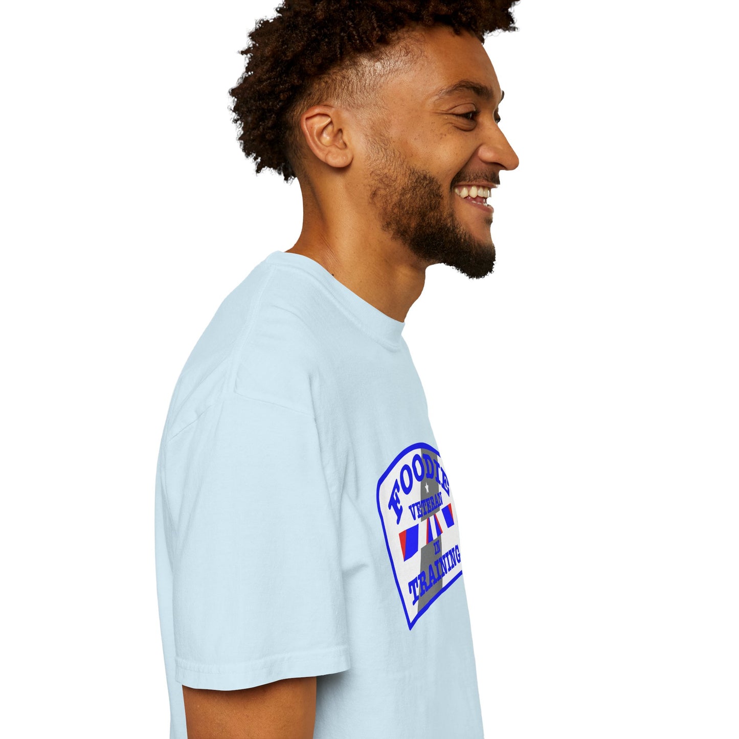 L.O.E.F Foodie Veteran IN TRAINING Unisex Tee Shirt (Blue)
