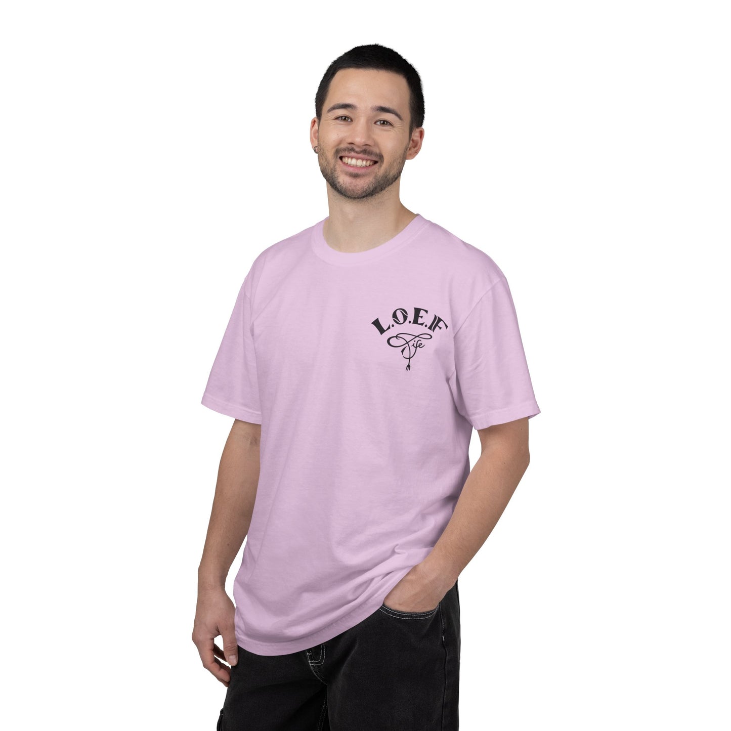 L.O.E.F Foodie 4Life Vegan Unisex Tee Shirt (Neon Green)