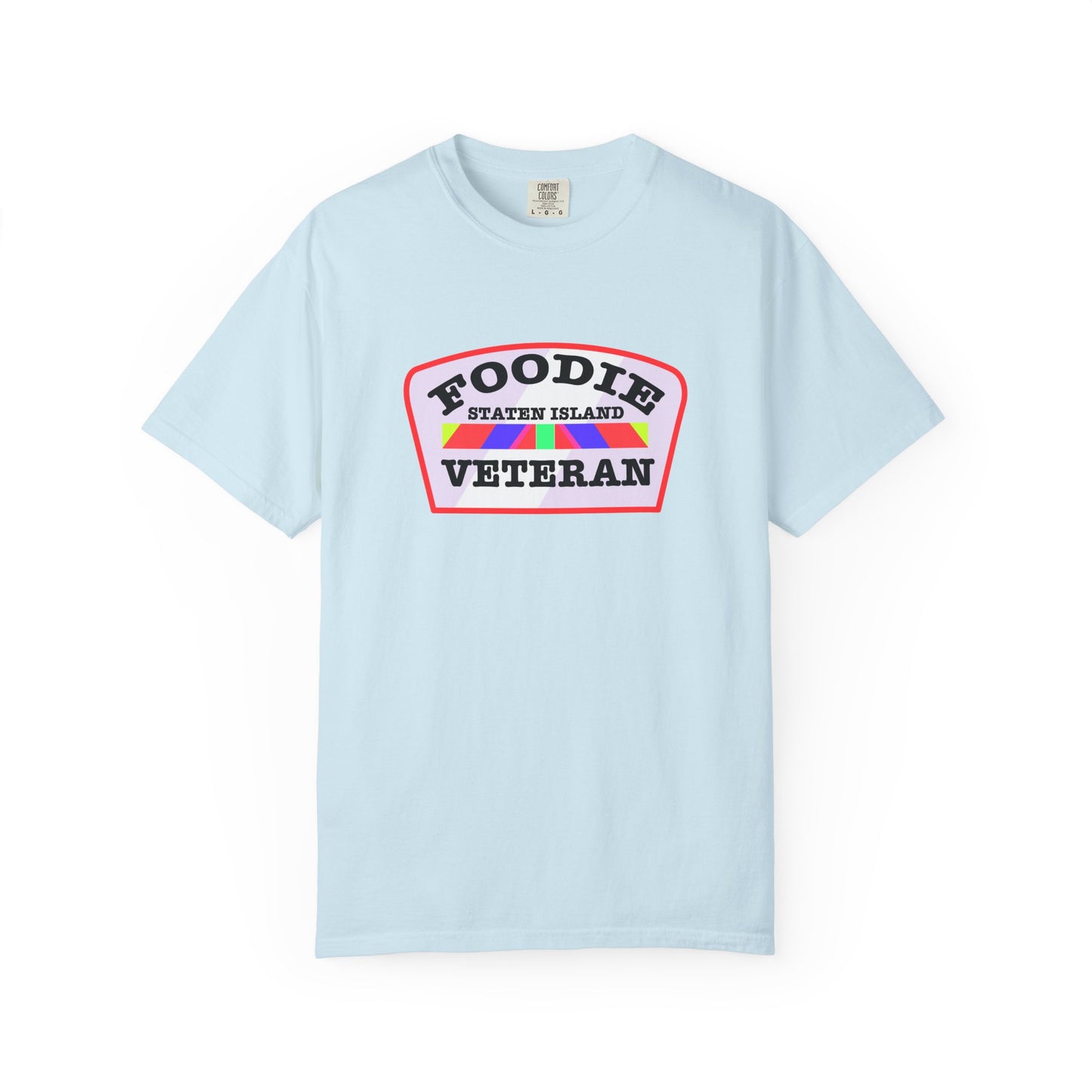 L.O.E.F Foodie Veteran STATEN ISLAND Unisex Tee Shirt (Soft Pink)
