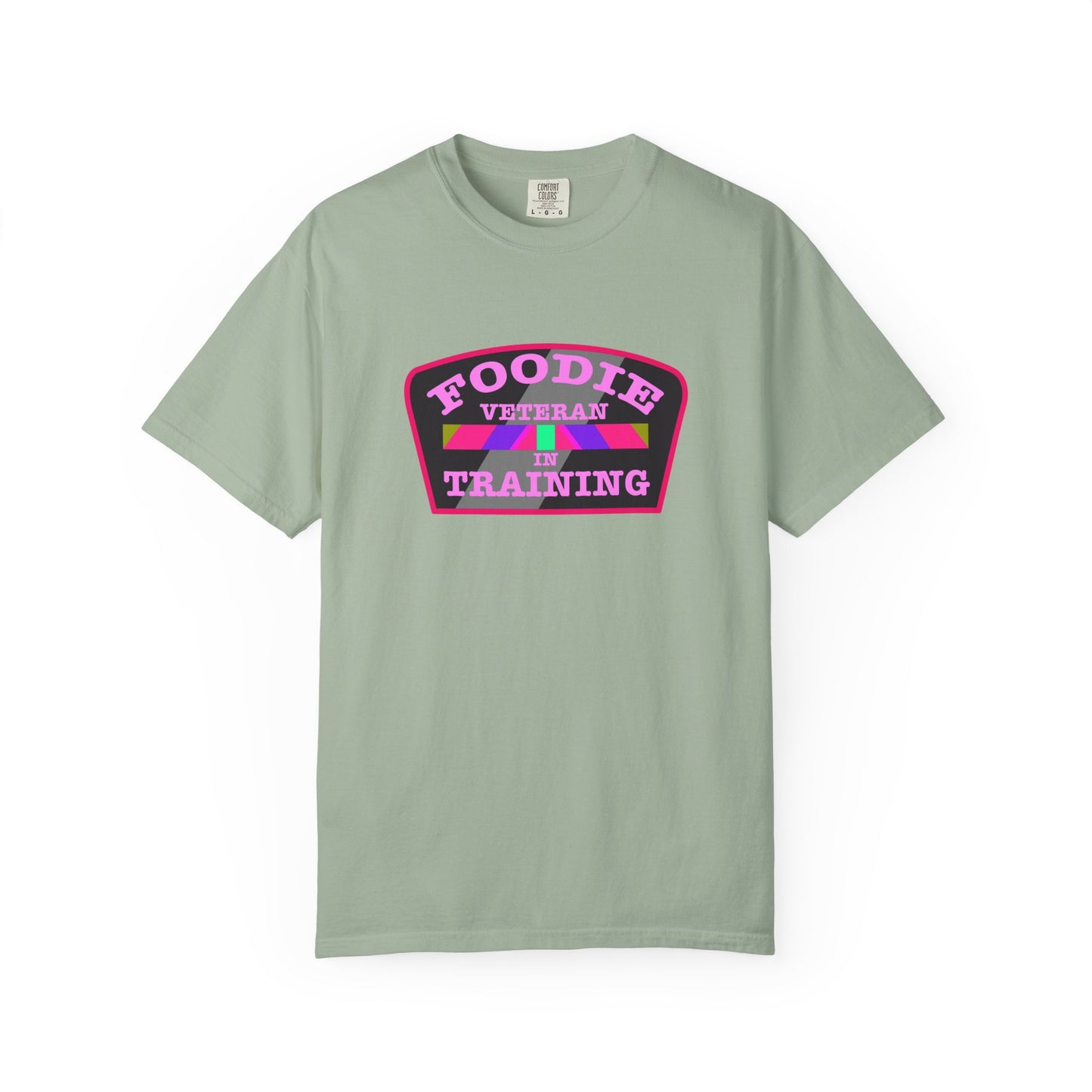 L.O.E.F Foodie Veteran IN TRAINING Unisex Tee Shirt (Pink)
