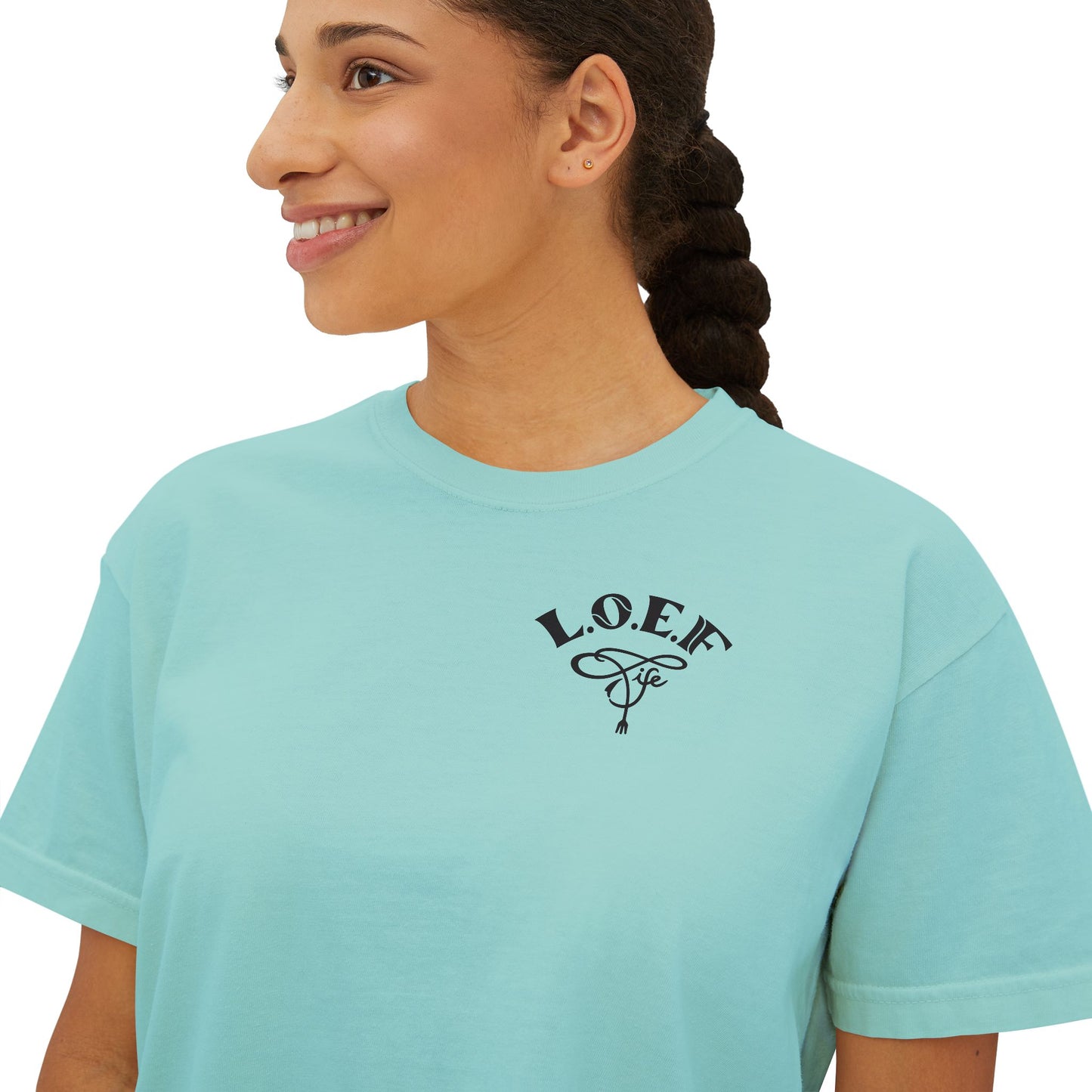 L.O.E.F Foodie 4Life Certified Boxy Tee (Fiery Red)