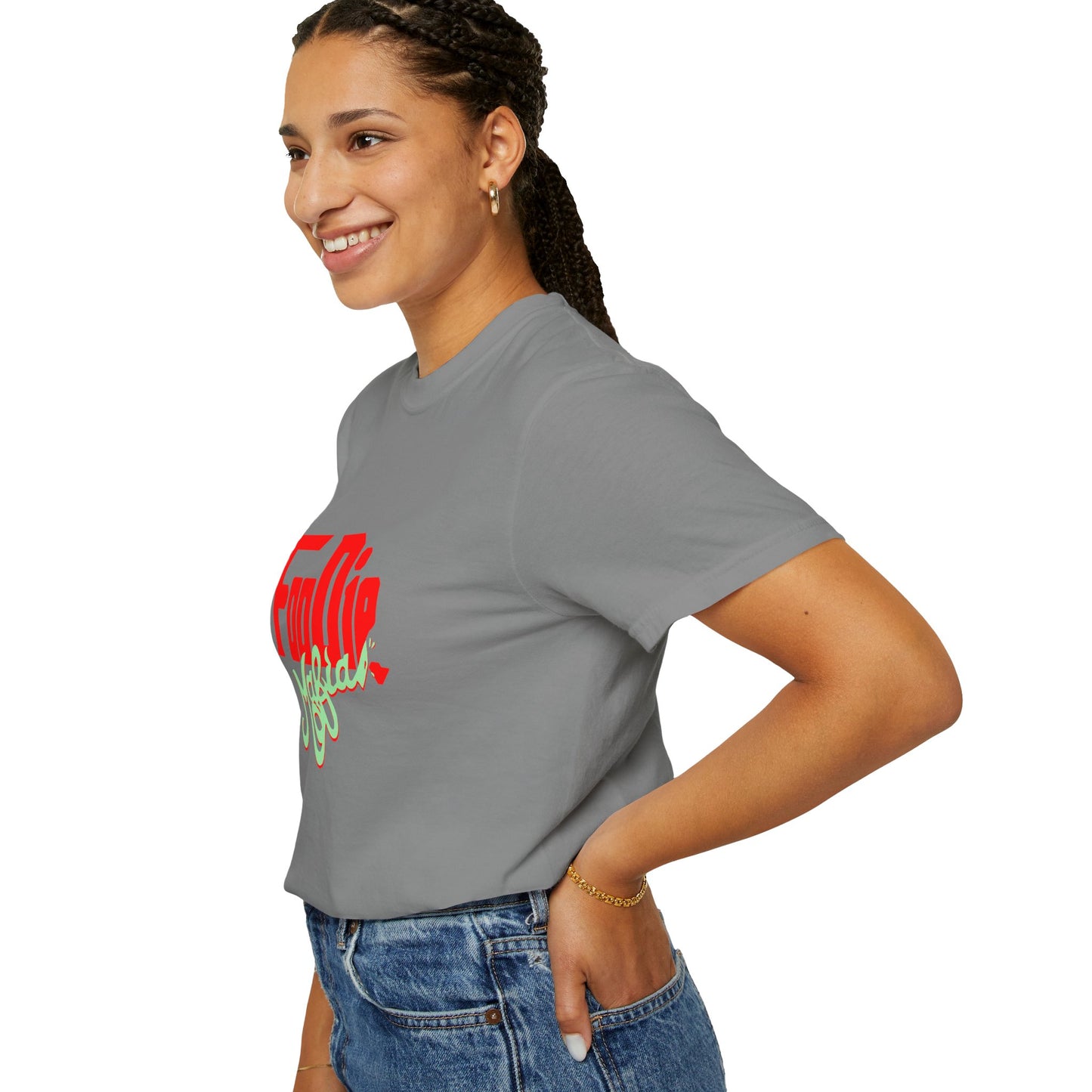L.O.E.F Red Foodie Mafia Unisex Tee Shirt (Mint Green)