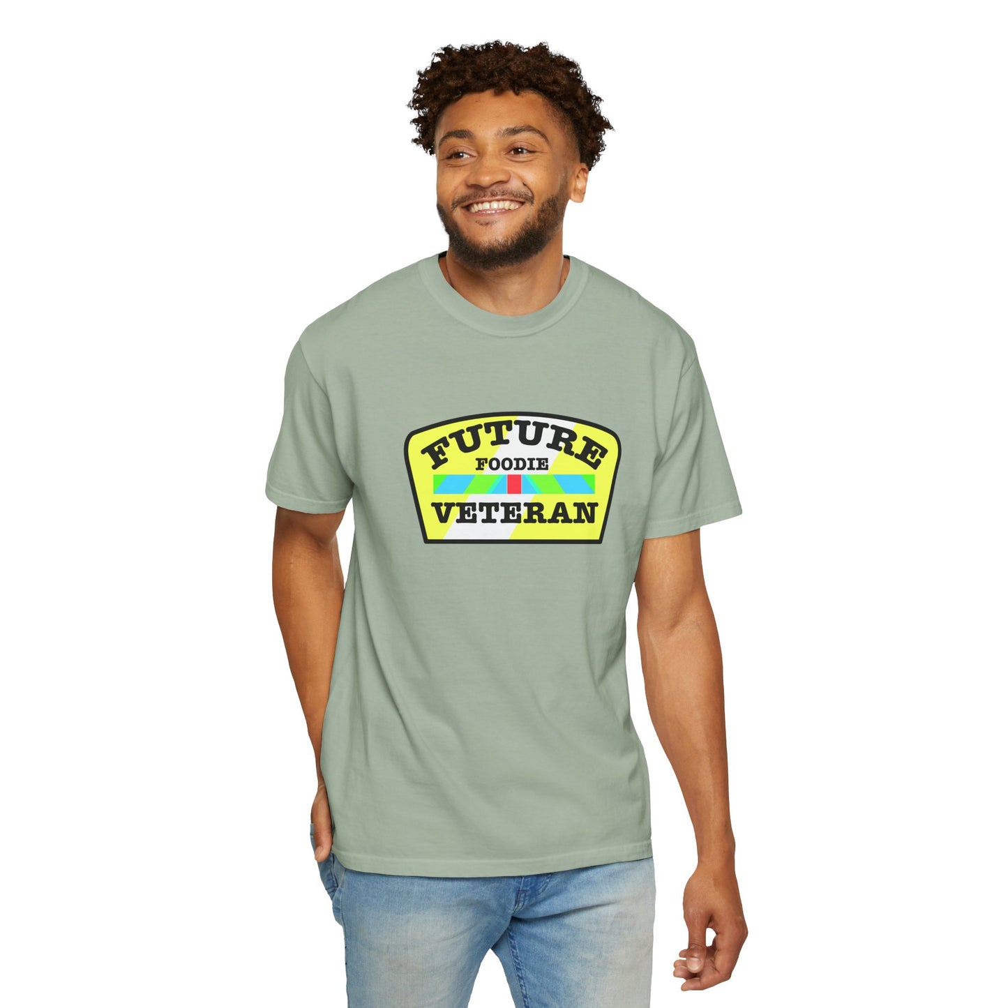 L.O.E.F Future Foodie Veteran Unisex Tee Shirt (Yellow and Black)