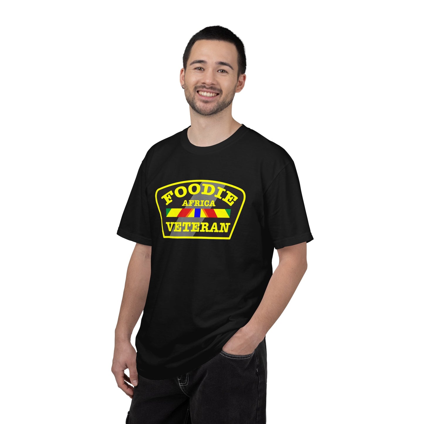 L.O.E.F Foodie Veteran AFRICA Unisex Tee Shirt (Yellow)