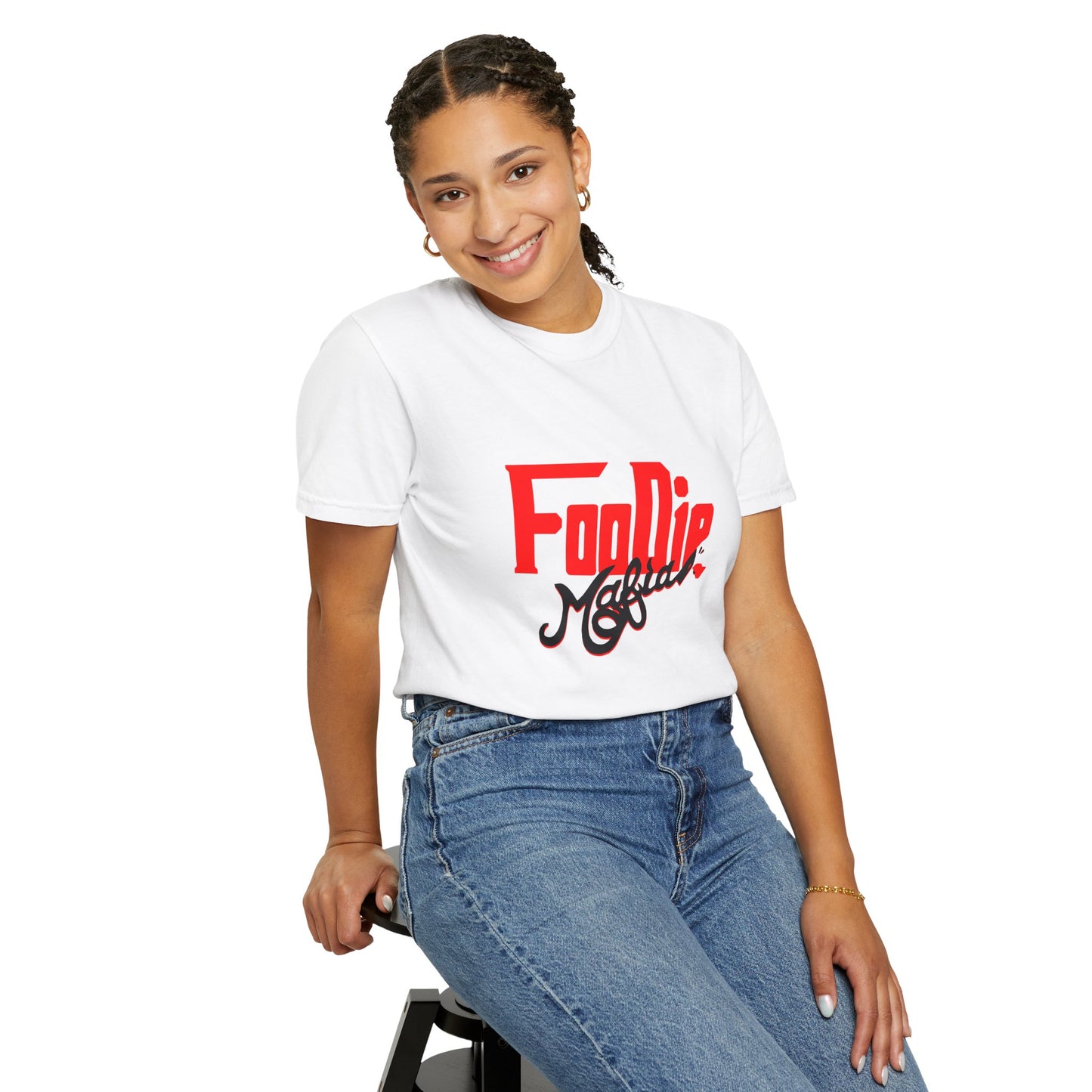 L.O.E.F Red Foodie Mafia Unisex Tee shirt (Black)