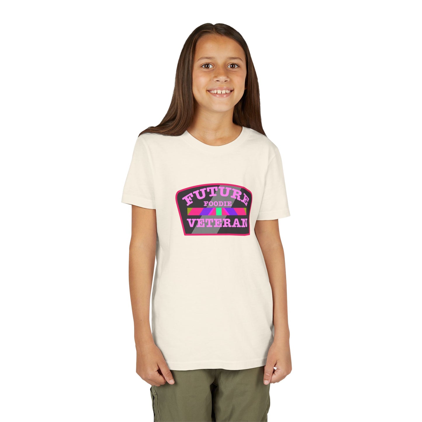 L.O.E.F Future Foodie Veteran Kids Tee Shirt (Pink)