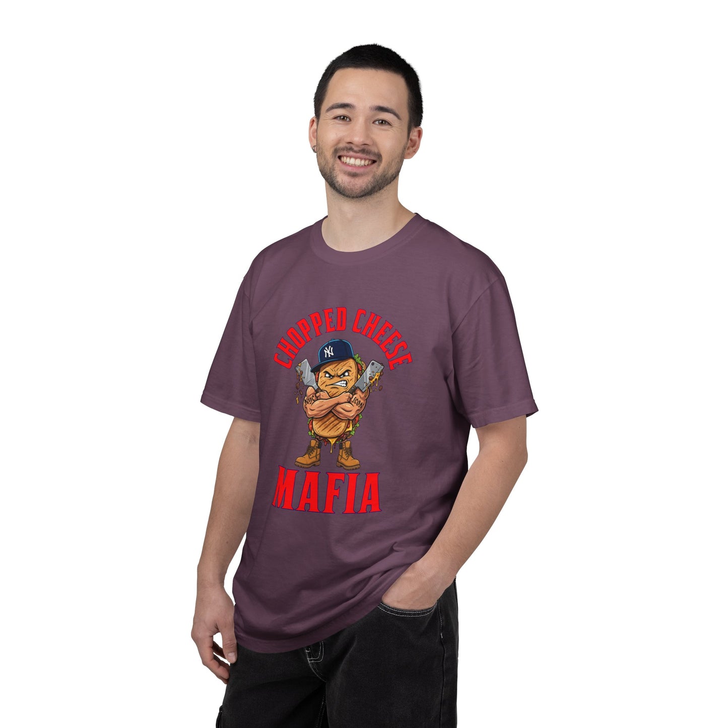 L.O.E.F Mafia Chopped Cheese Unisex Tee Shirt (Red)