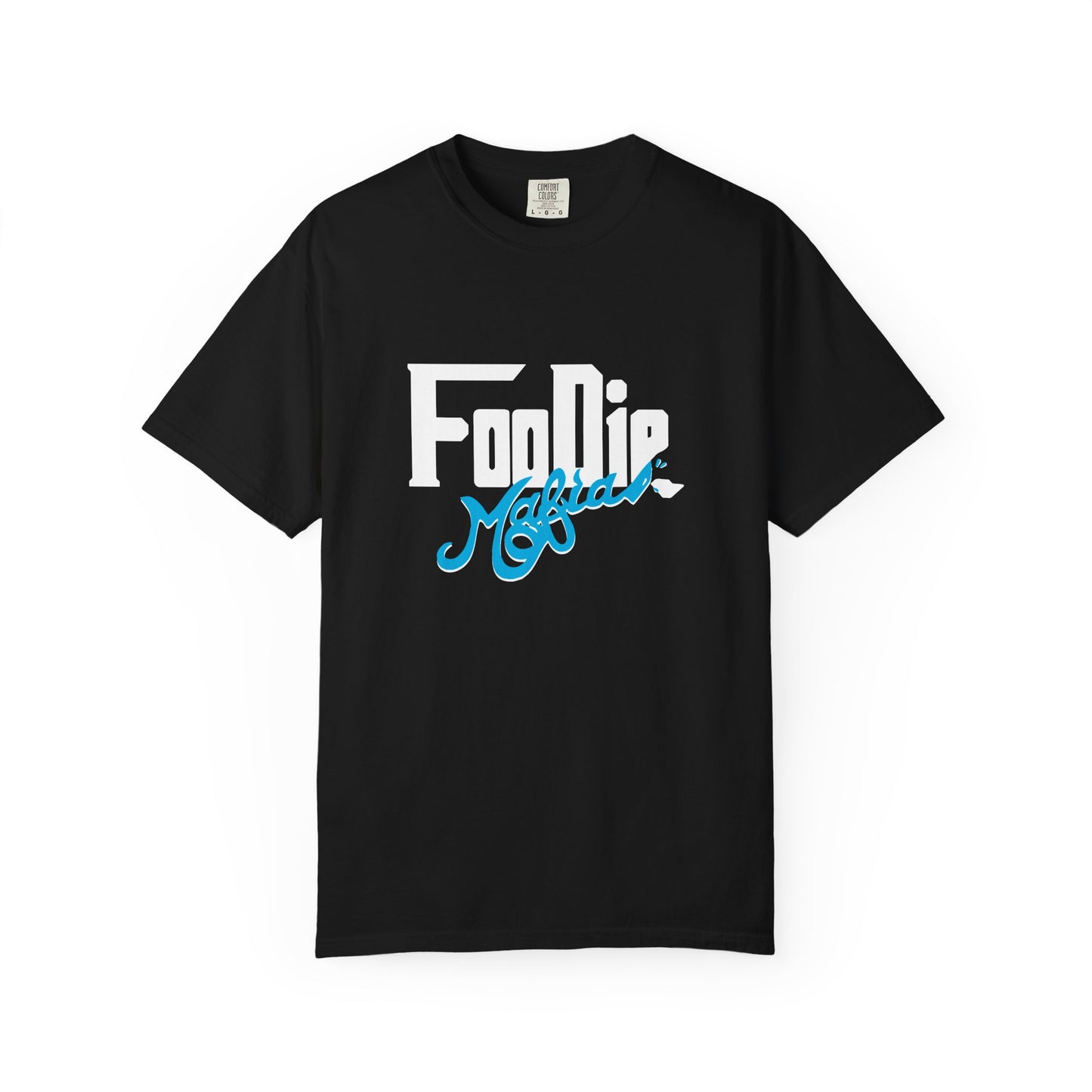 L.O.E.F White Foodie Mafia Unisex Tee shirt (Apricot)