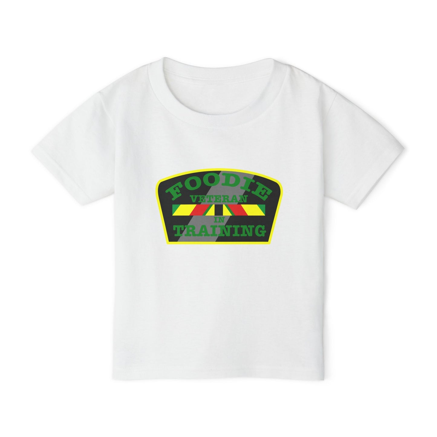 L.O.E.F Foodie Veteran In Training Toddler Tee Shirt (Green)