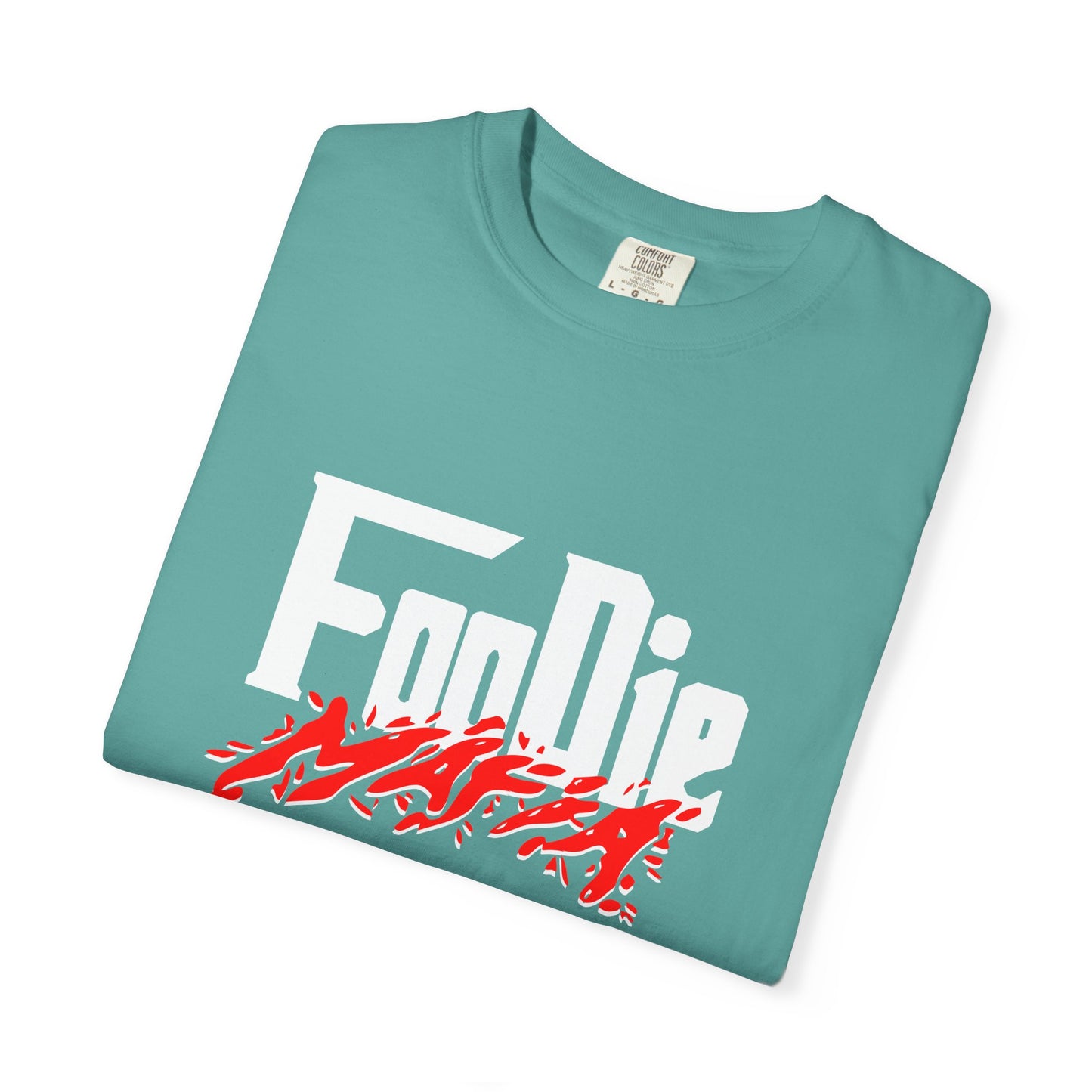 L.O.E.F White Foodie Mafia Unisex Tee shirt (Candy Apple Red)
