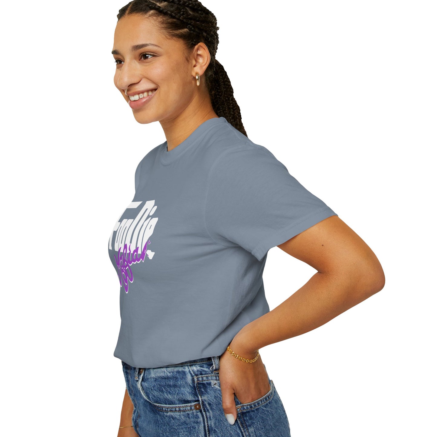 L.O.E.F Foodie Mafia Unisex Tee Shirt  (Purple)