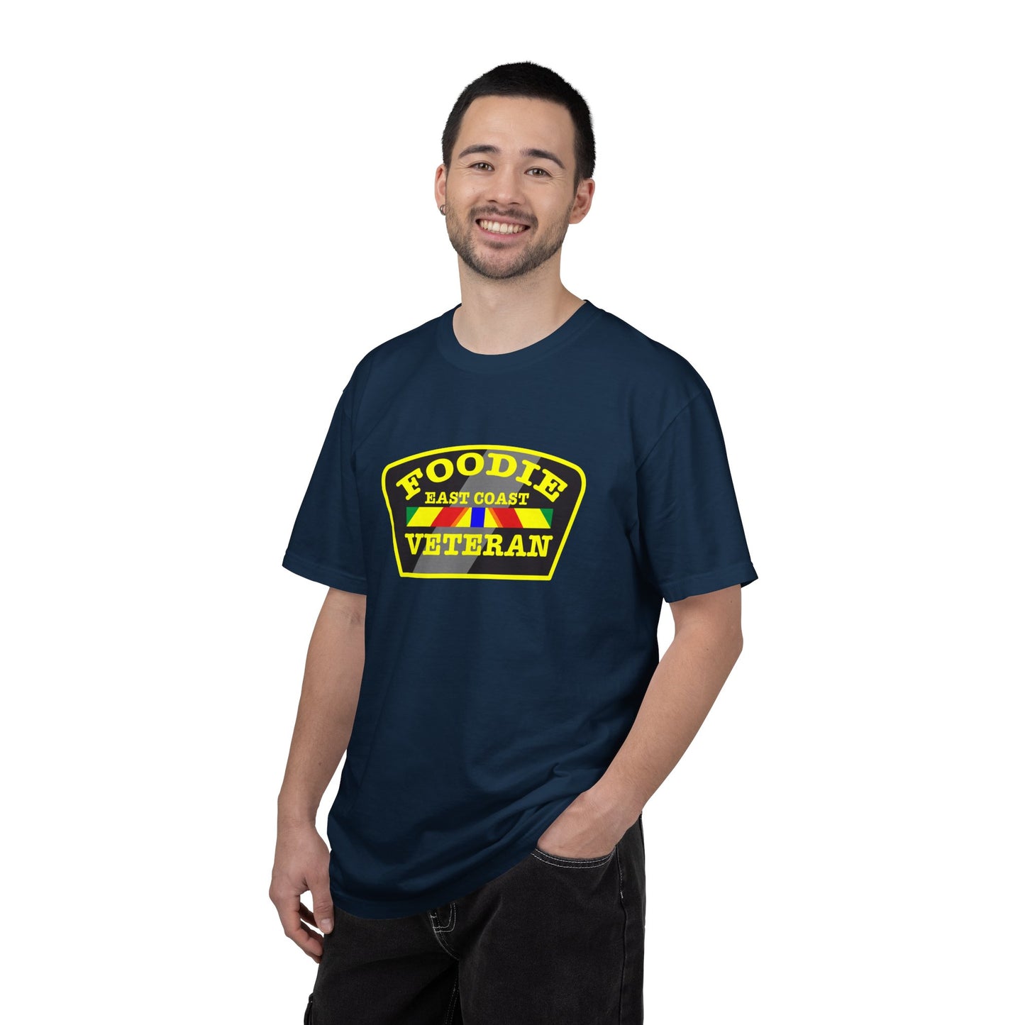 L.O.E.F Foodie Veteran EAST COAST Unisex Tee Shirt (Yellow)