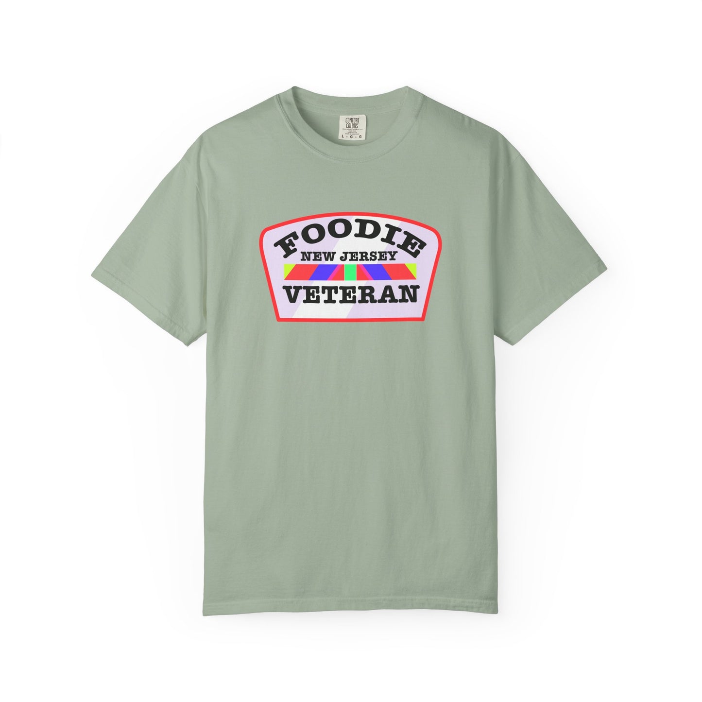 L.O.E.F Foodie Veteran NEW JERSEY Unisex Tee Shirt (Soft Pink)