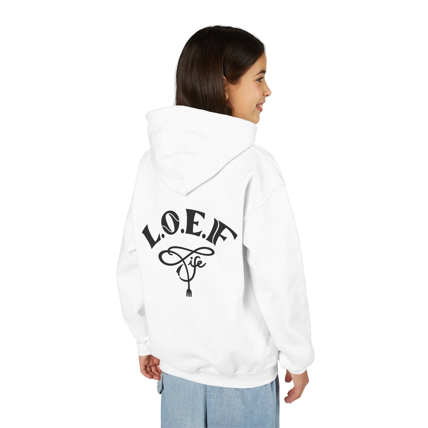 L.O.E.F Foodie 4Life Young Hoodie (Fiery Red)