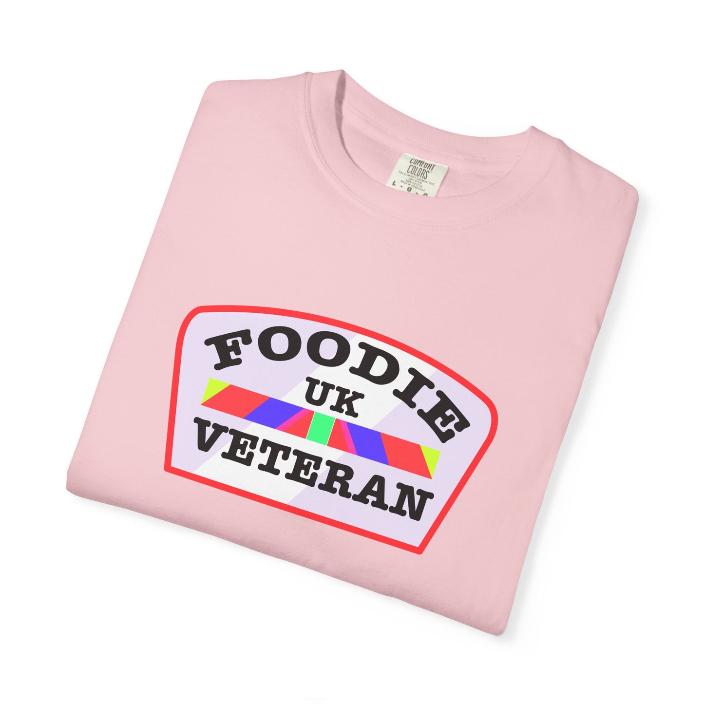 L.O.E.F Foodie Veteran UK Unisex Tee Shirt (Soft Pink)