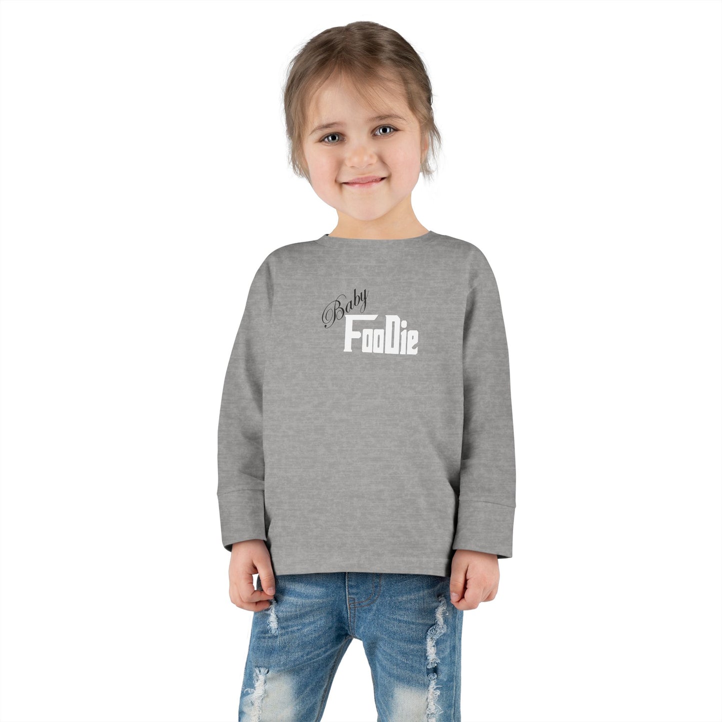 L.O.E.F Future Foodie Toddler Long Sleeve Tee (White)