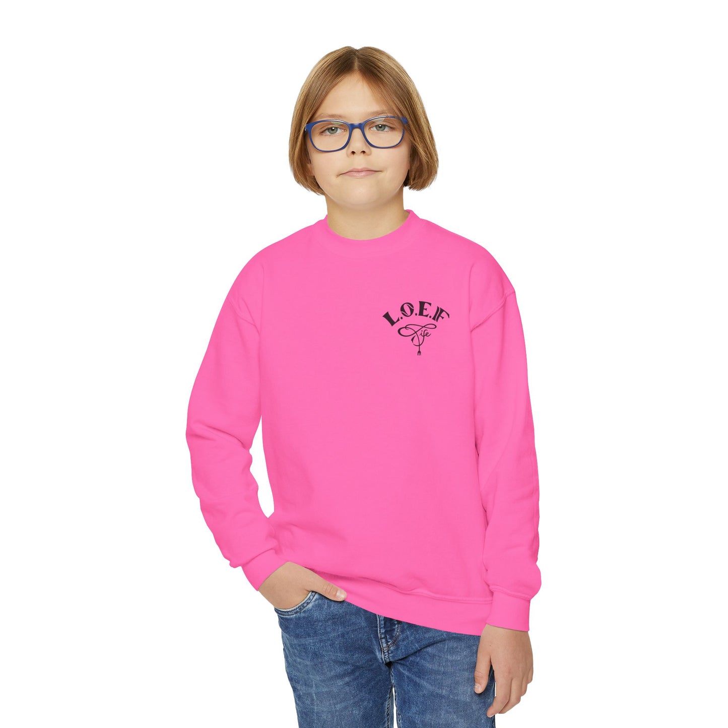 L.O.E.F Foodie 4Life Young Sweatshirt  (Sky Blue)