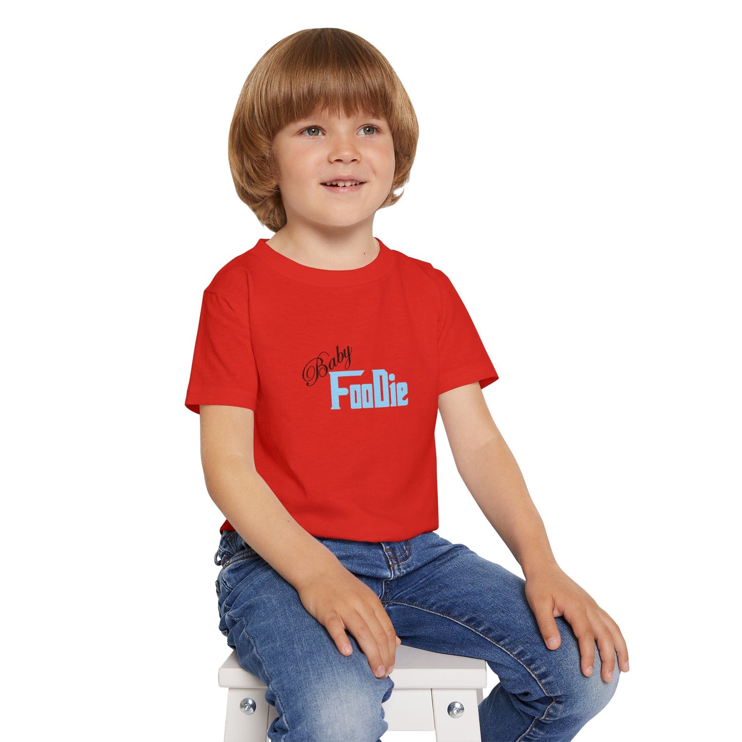 L.O.E.F Baby Foodie Toddler Tee Shirt (Light Blue)