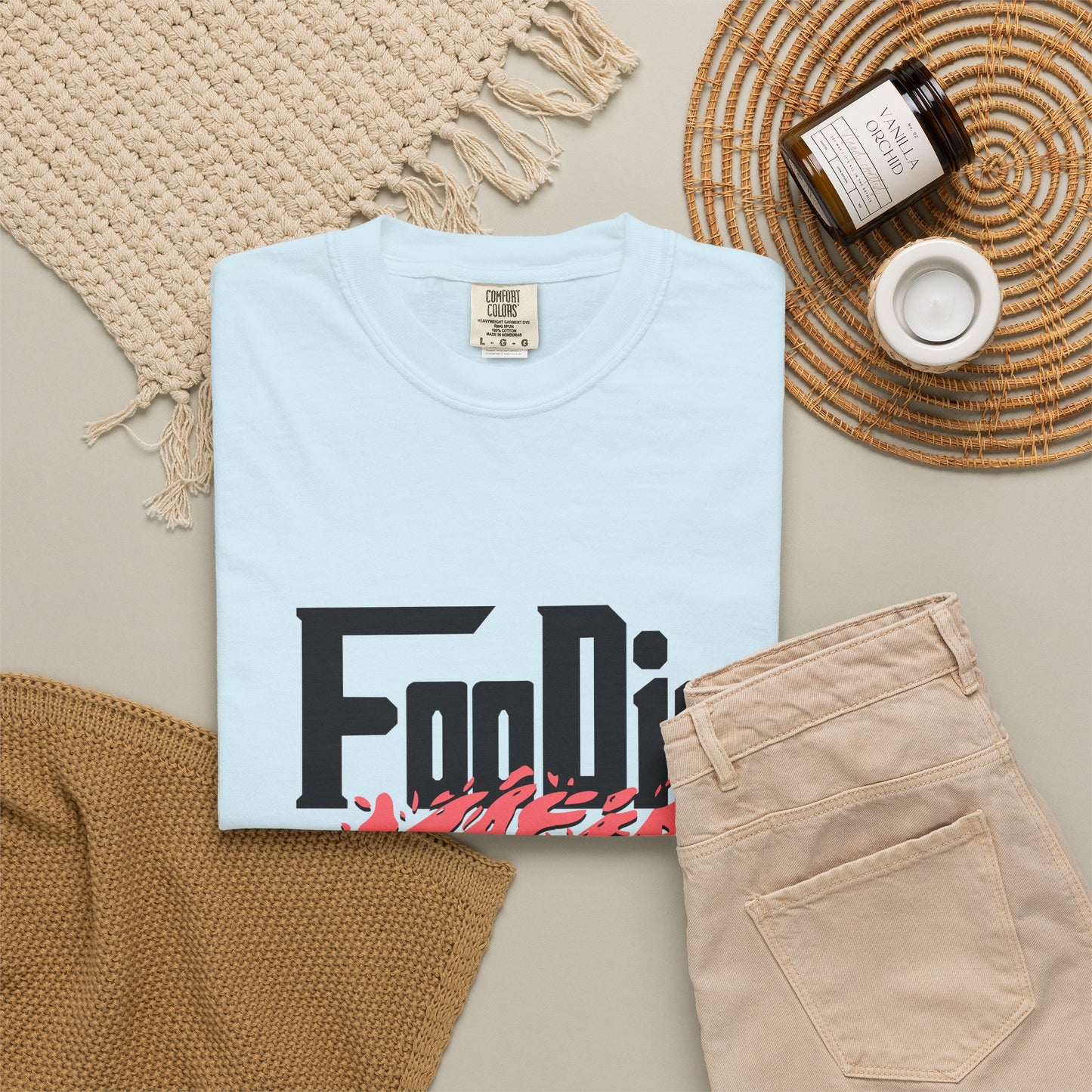 L.O.E.F Foodie Mafia Tee Shirt (Rust)