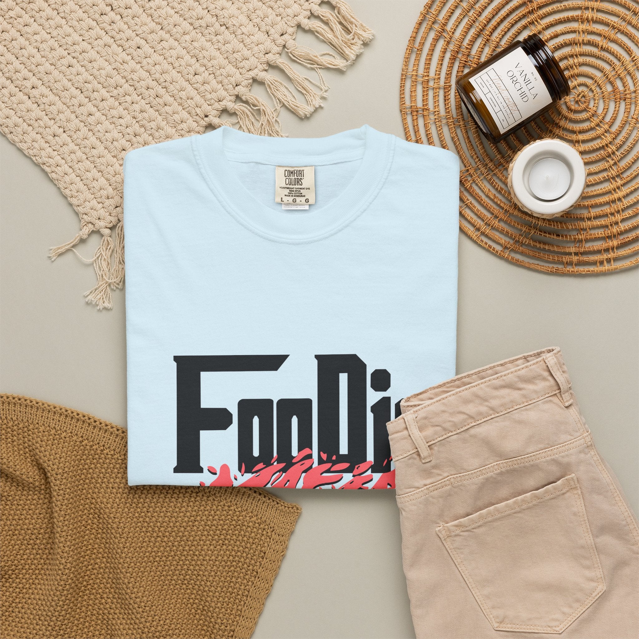 L.O.E.F Foodie Mafia Tee Shirt (Rust)