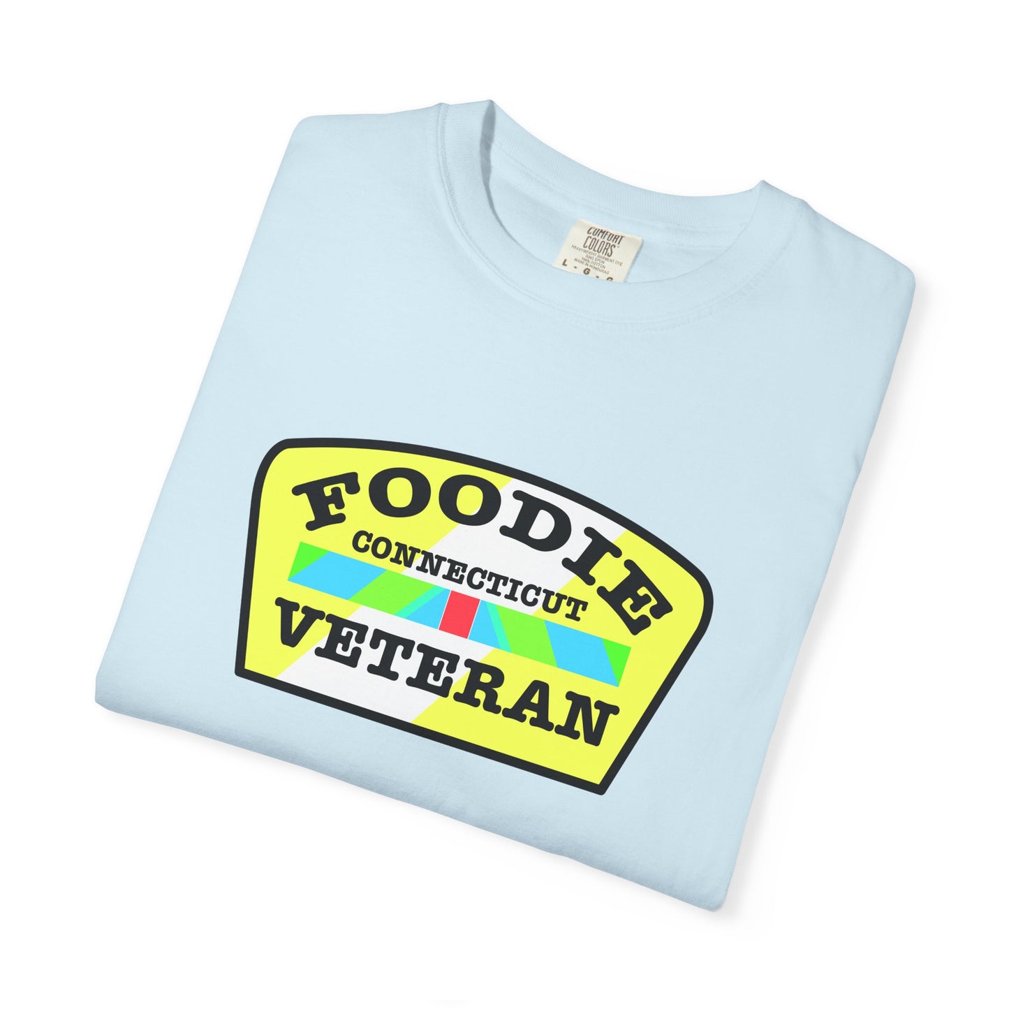 L.O.E.F Foodie Veteran CONNECTICUT Unisex Tee Shirt (Yellow)