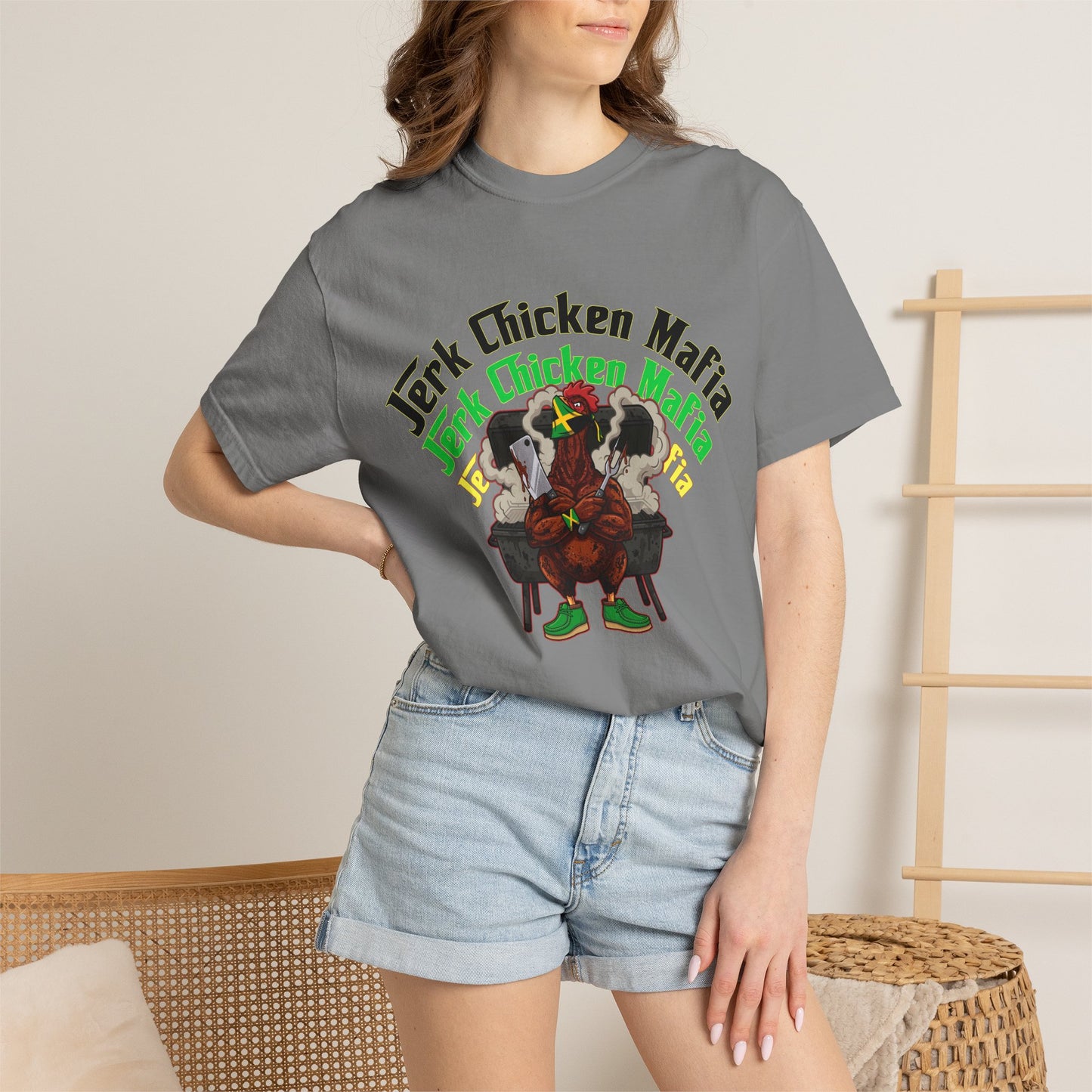 L.O.E.F Jerk Chicken Mafia Unisex Tee Shirt