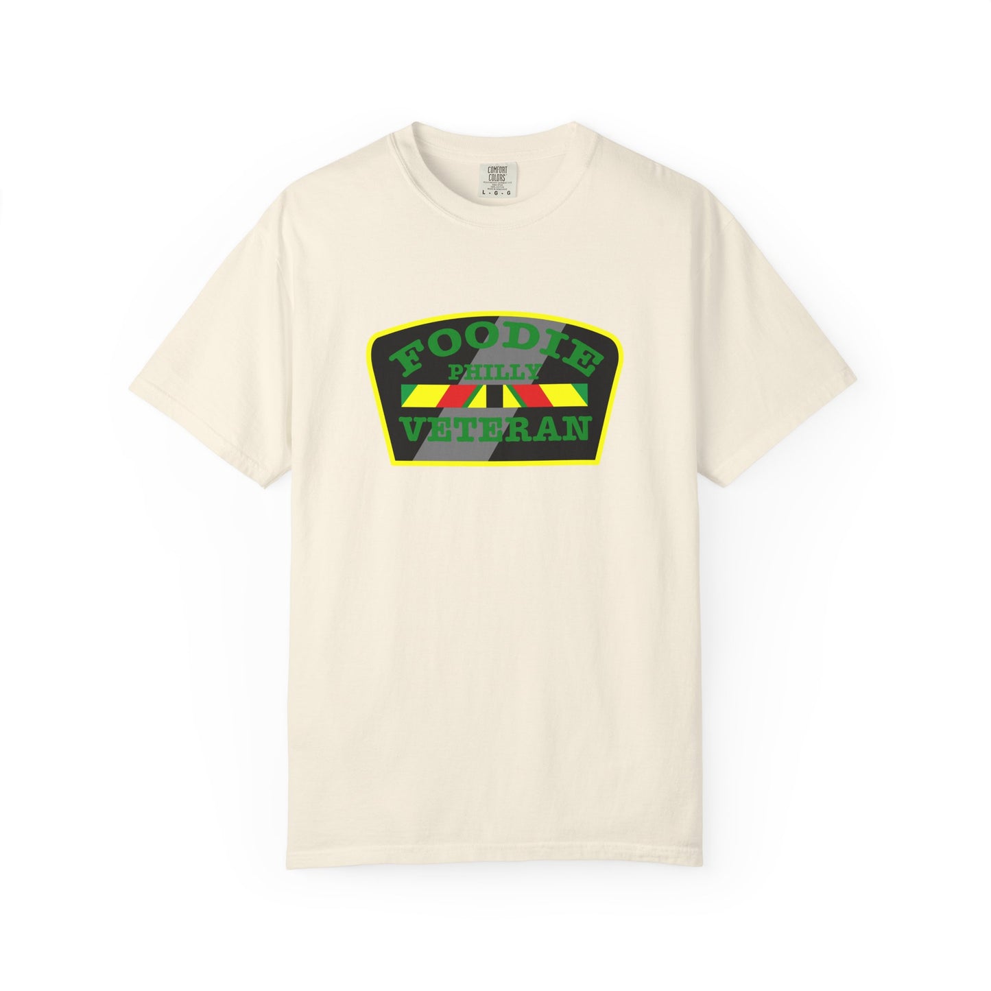 L.O.E.F Foodie Veteran PHILLY Unisex Tee Shirt (Green)