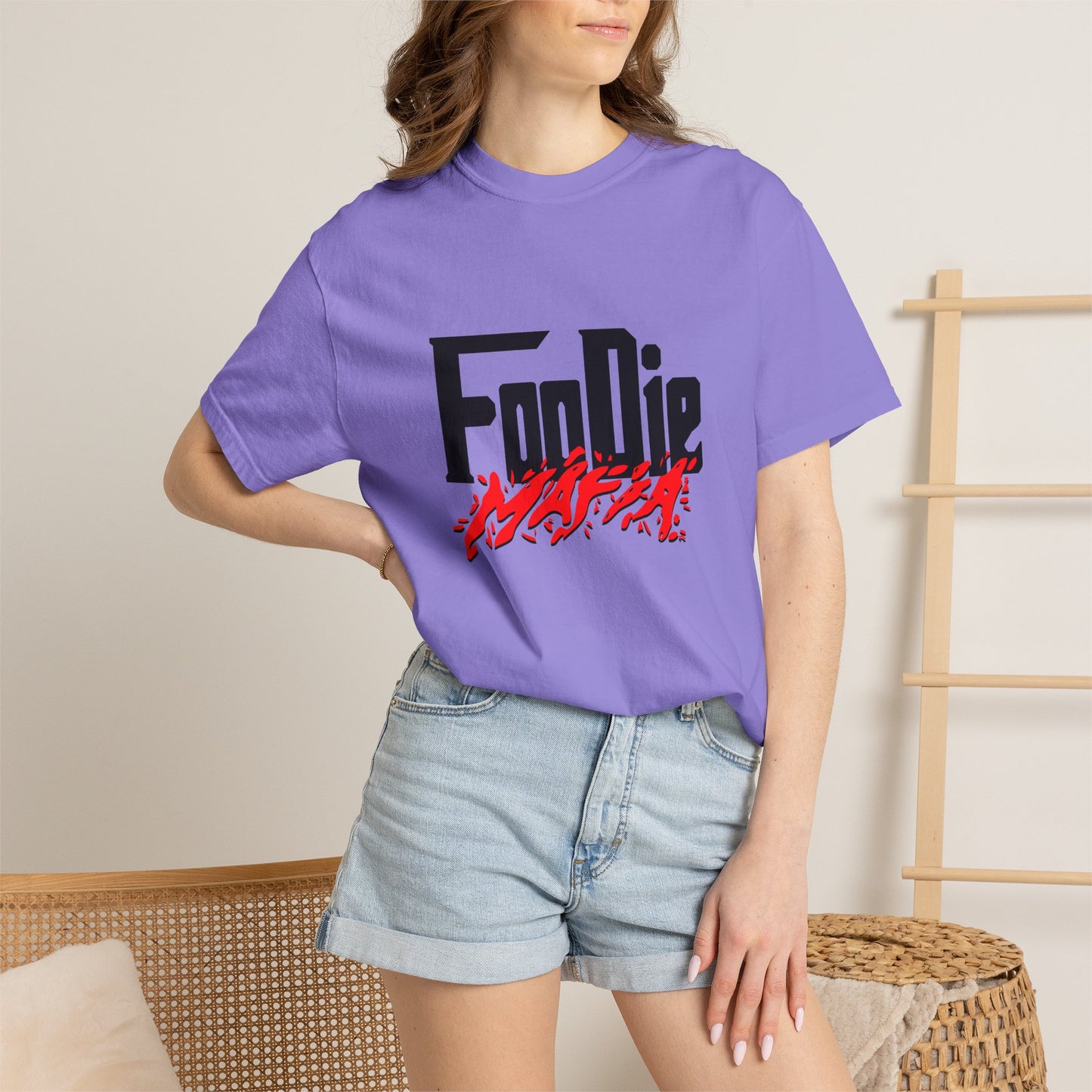 L.O.E.F Foodie Mafia Unisex Tee Shirt (Red)