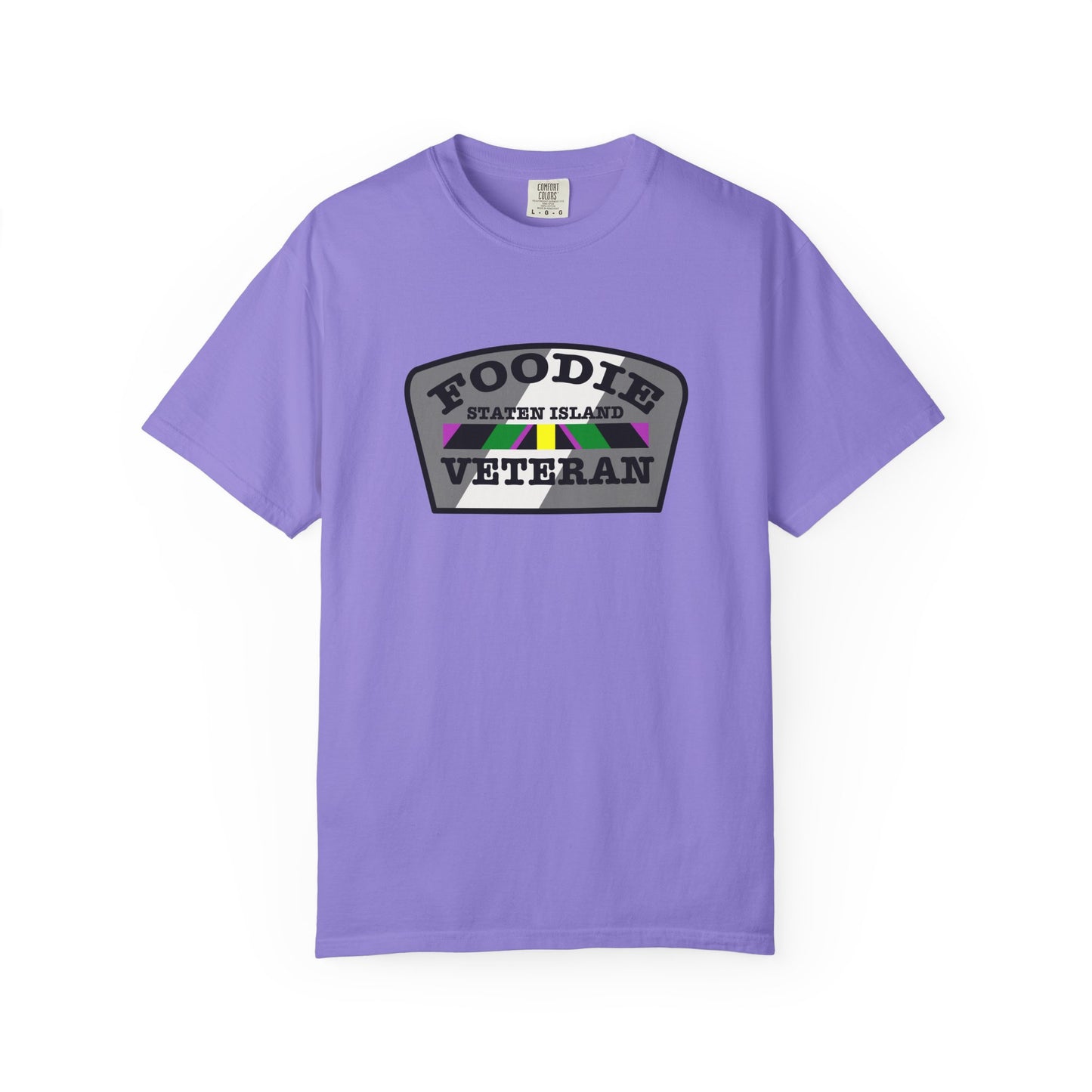 L.O.E.F Foodie Veteran Staten Island Unisex Tee Shirt (Gray)