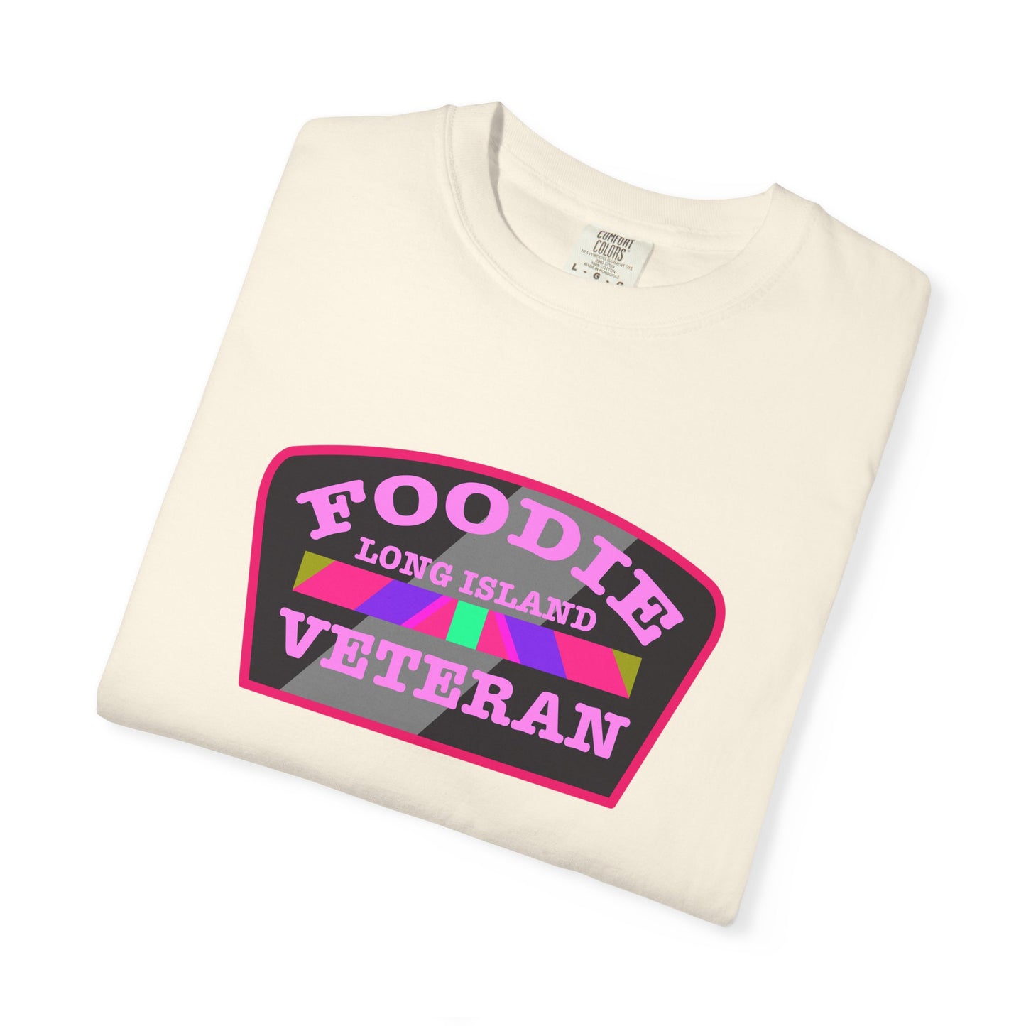 L.O.E.F Foodie Veteran Long Island Unisex Tee Shirt (Pink)