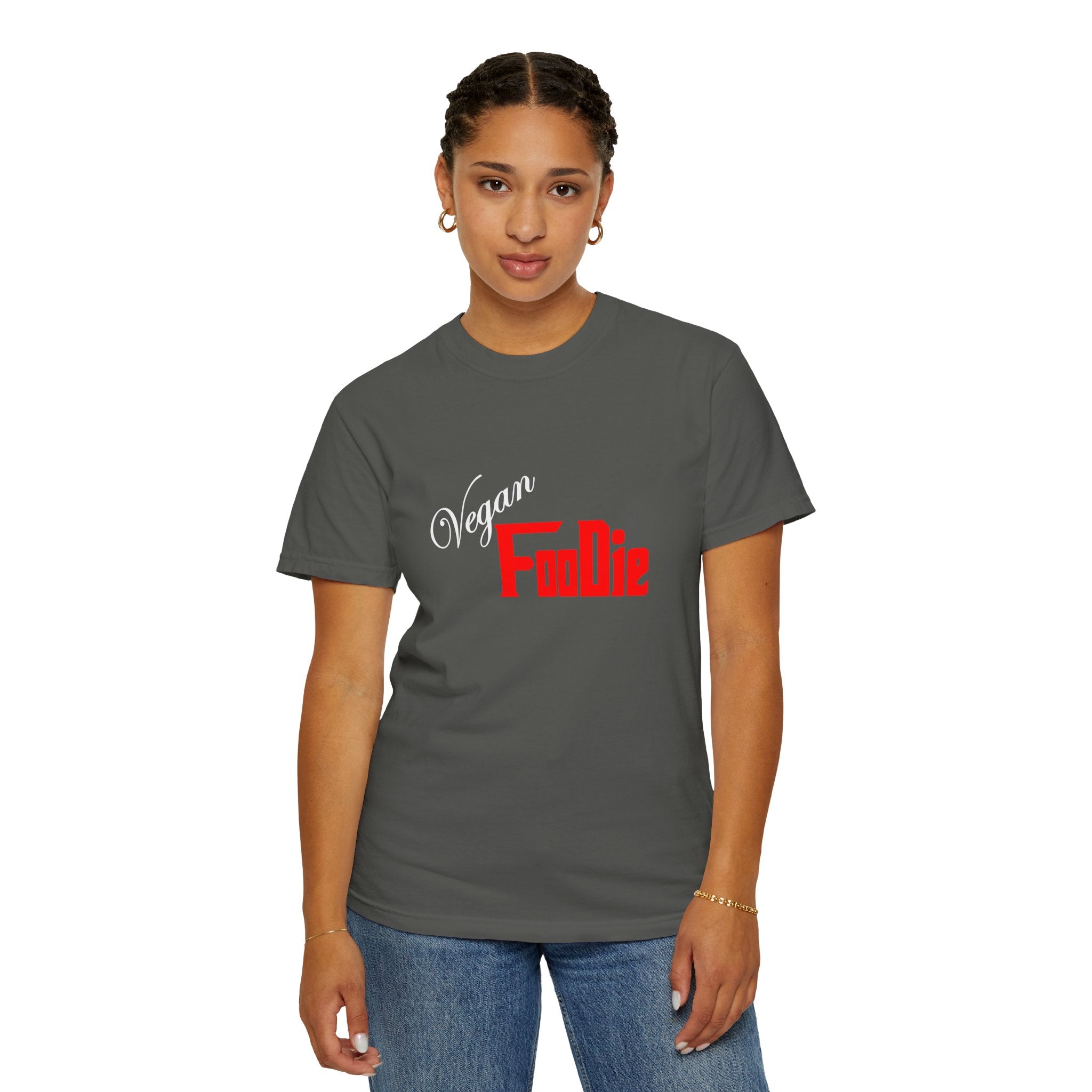 L.O.E.F Unisex Vegan Foodie Tee Shirt (Fiery Red)