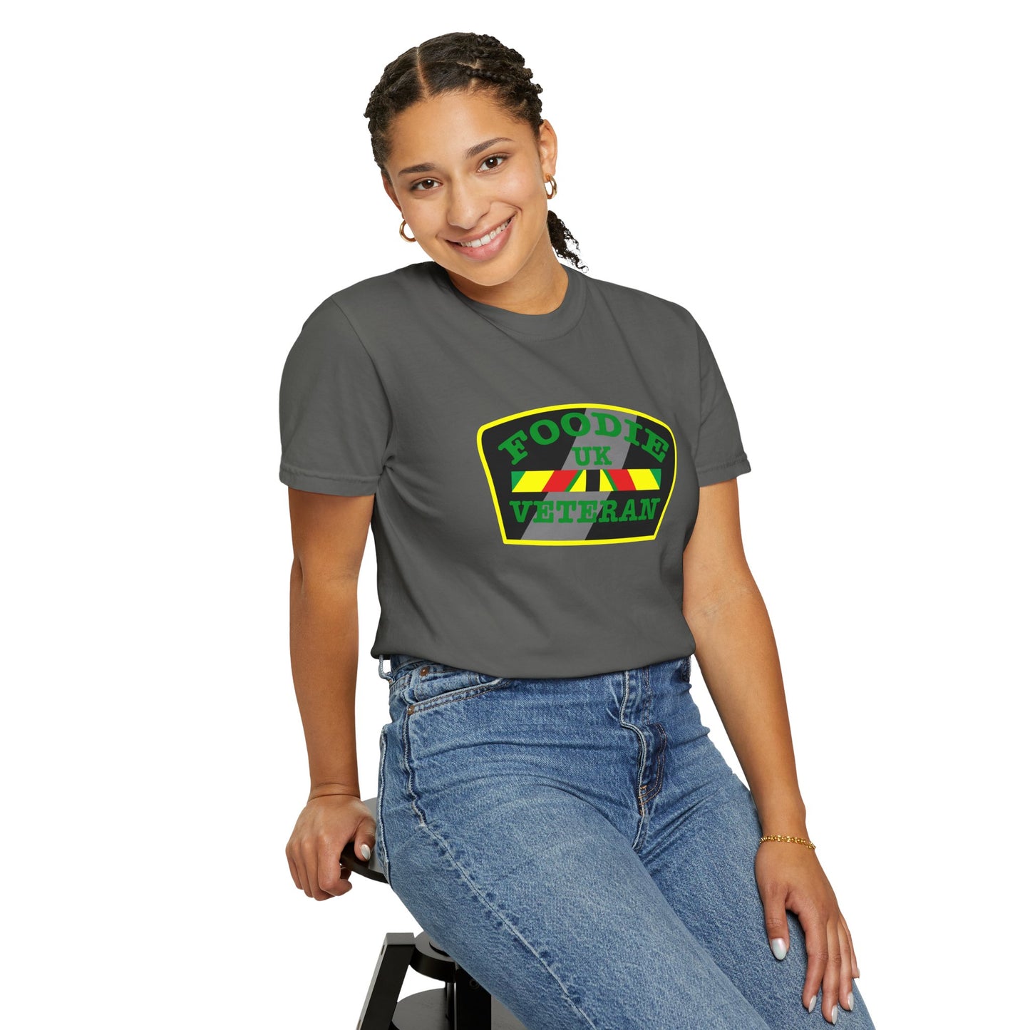 L.O.E.F Foodie Veteran UK Unisex Tee Shirt (Green)