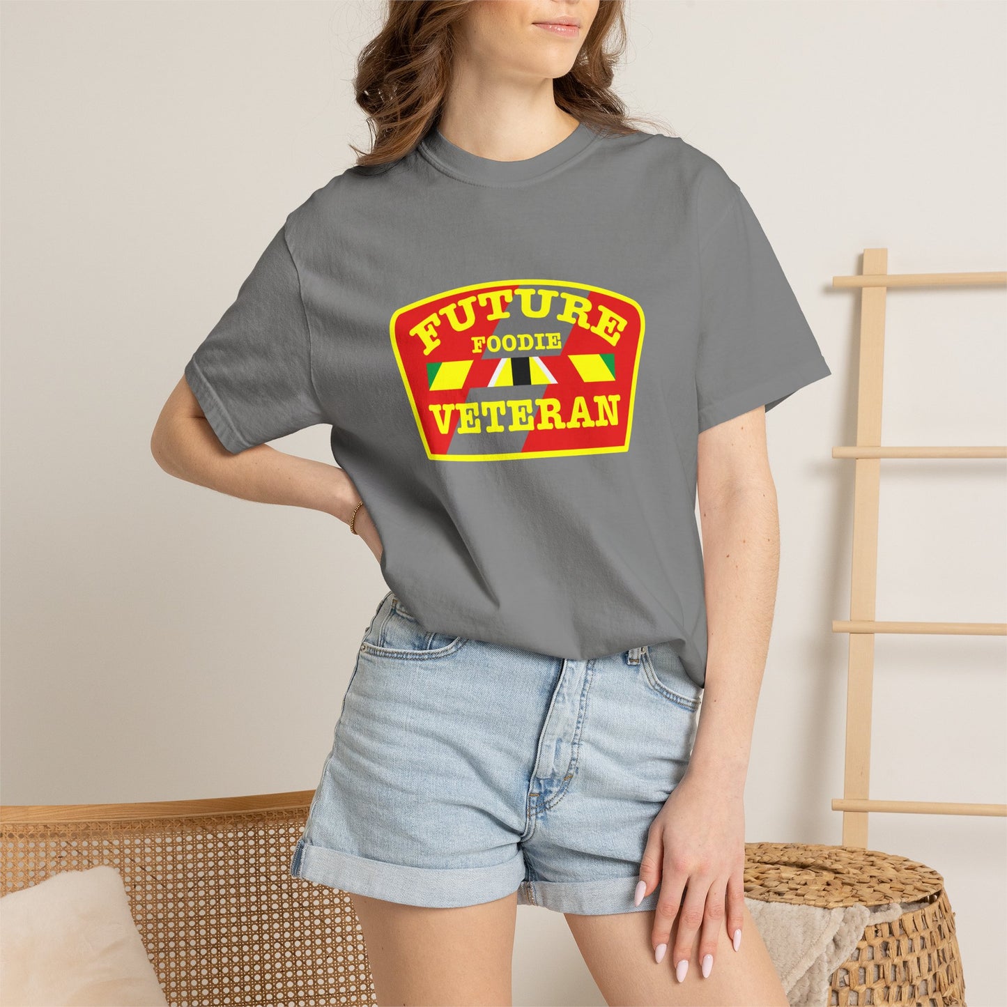 L.O.E.F Future Foodie Veteran Unisex Tee Shirt (Yellow)