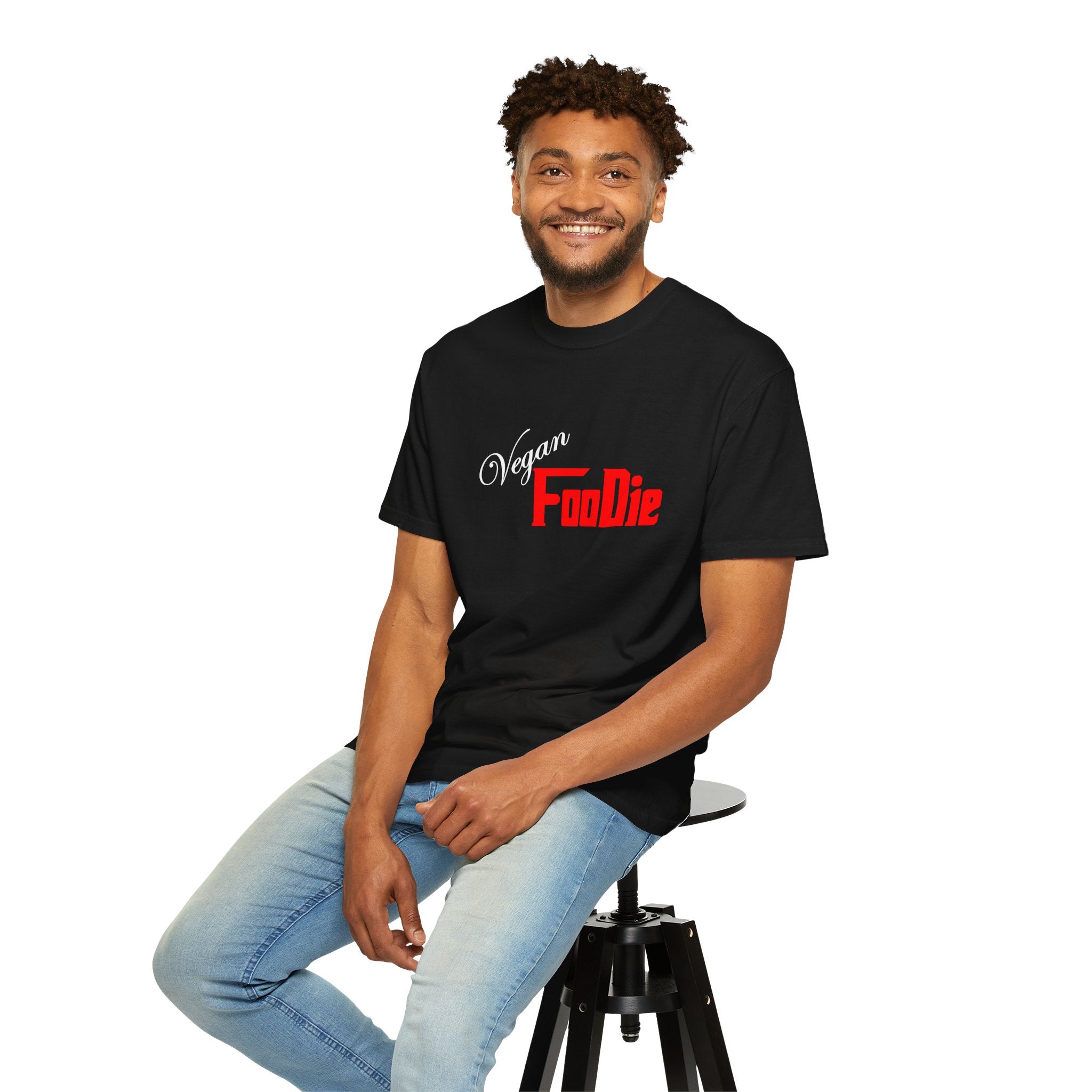 L.O.E.F Unisex Vegan Foodie Tee Shirt (Fiery Red)