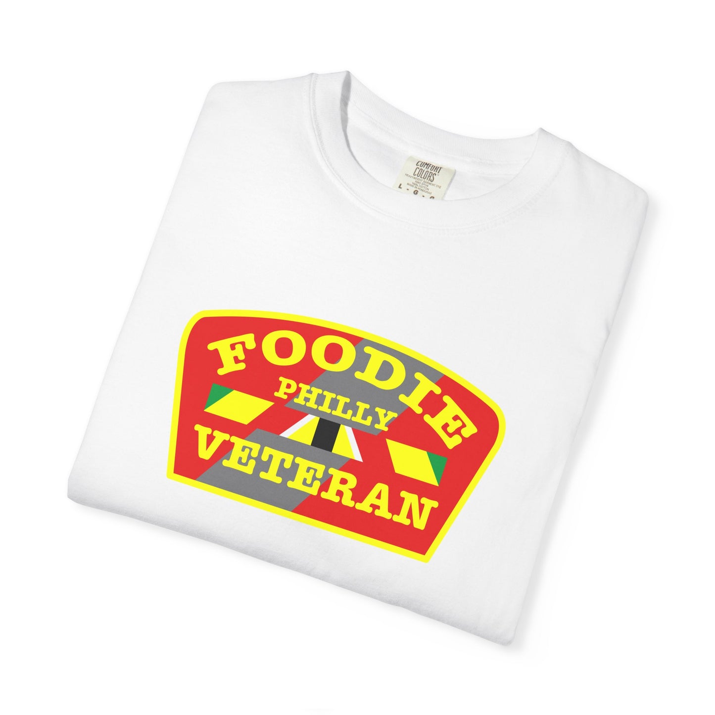 L.O.E.F Foodie Veteran PHILLY Unisex Tee Shirt (Yellow)
