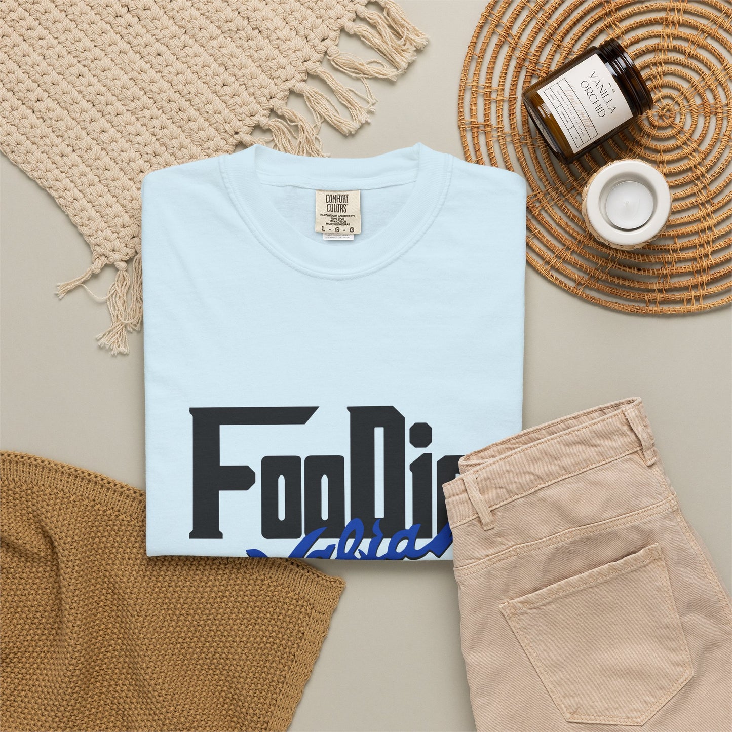 L.O.E.F Foodie Mafia Unisex Tee shirt (Cobalt Blue)