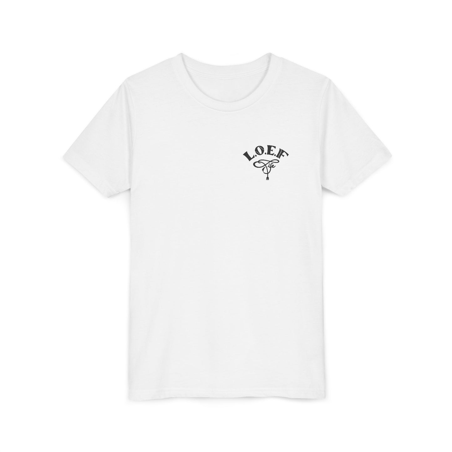 L.O.E.F Foodie 4Life Young Short Sleeve Tee (Black)