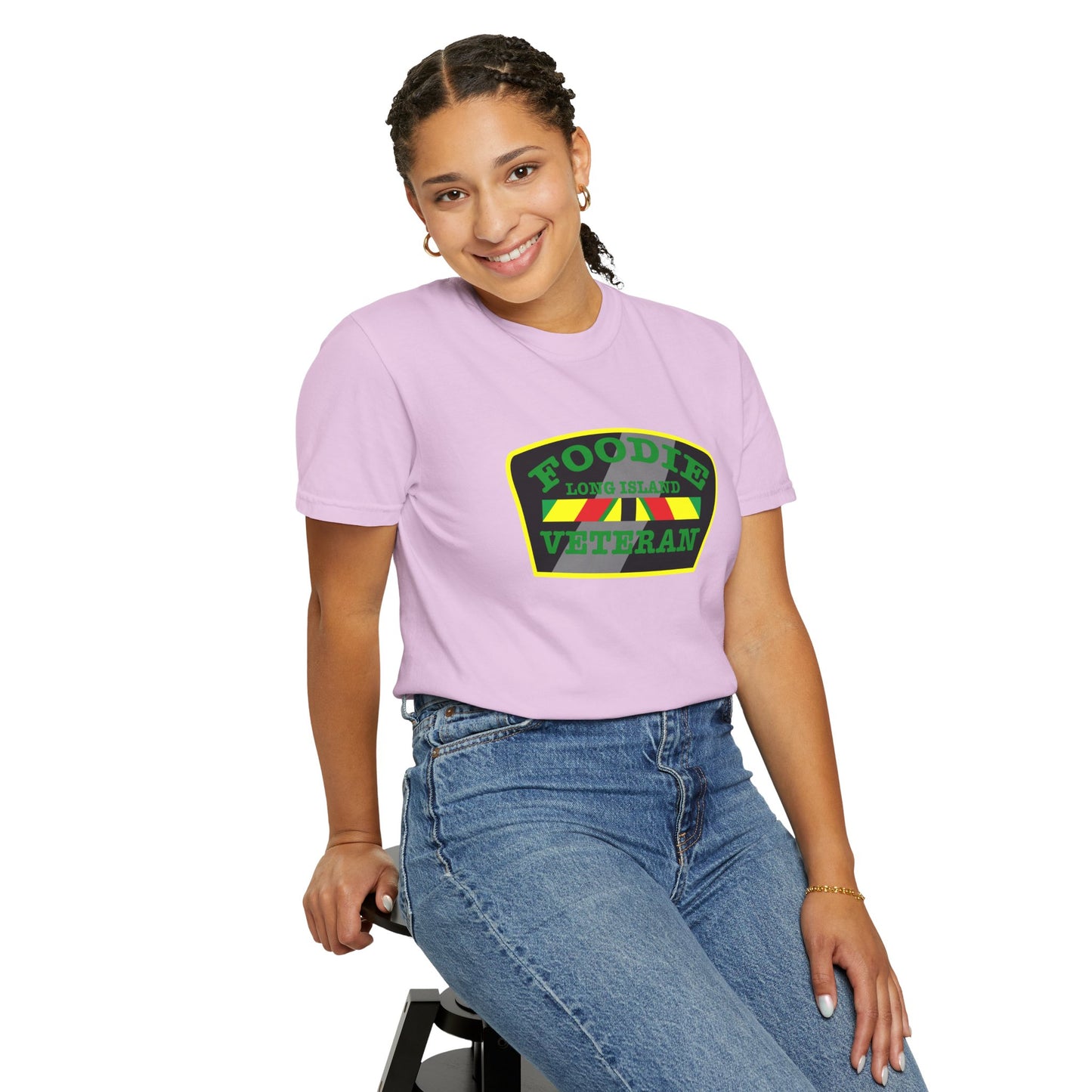 L.O.E.F Foodie Veteran Long Island Unisex Tee Shirt (Green)