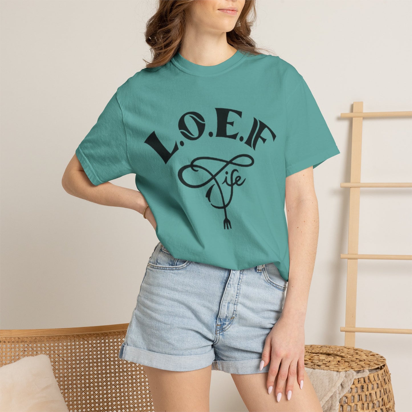 L.O.E.F Life Unisex Tee Shirt (Black)