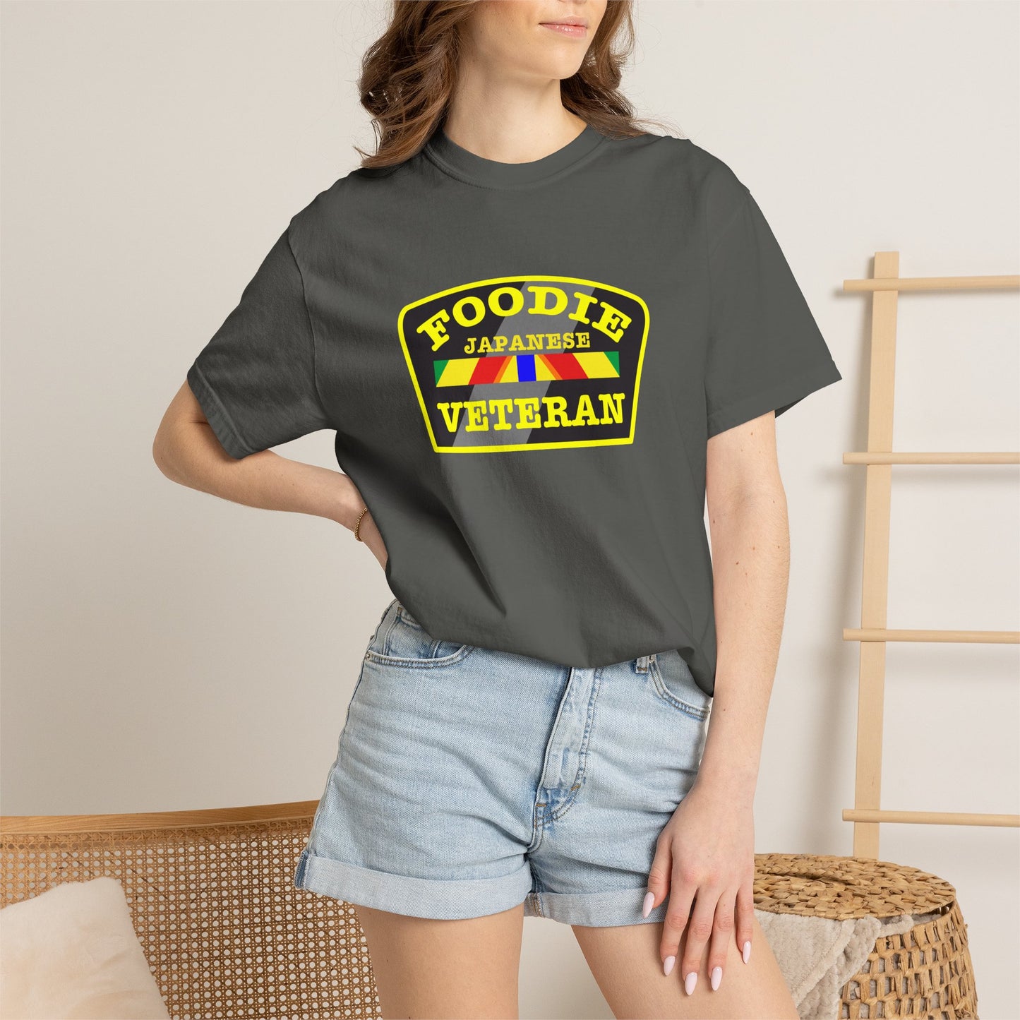 Foodie Veteran Japanese Flag T-Shirt
