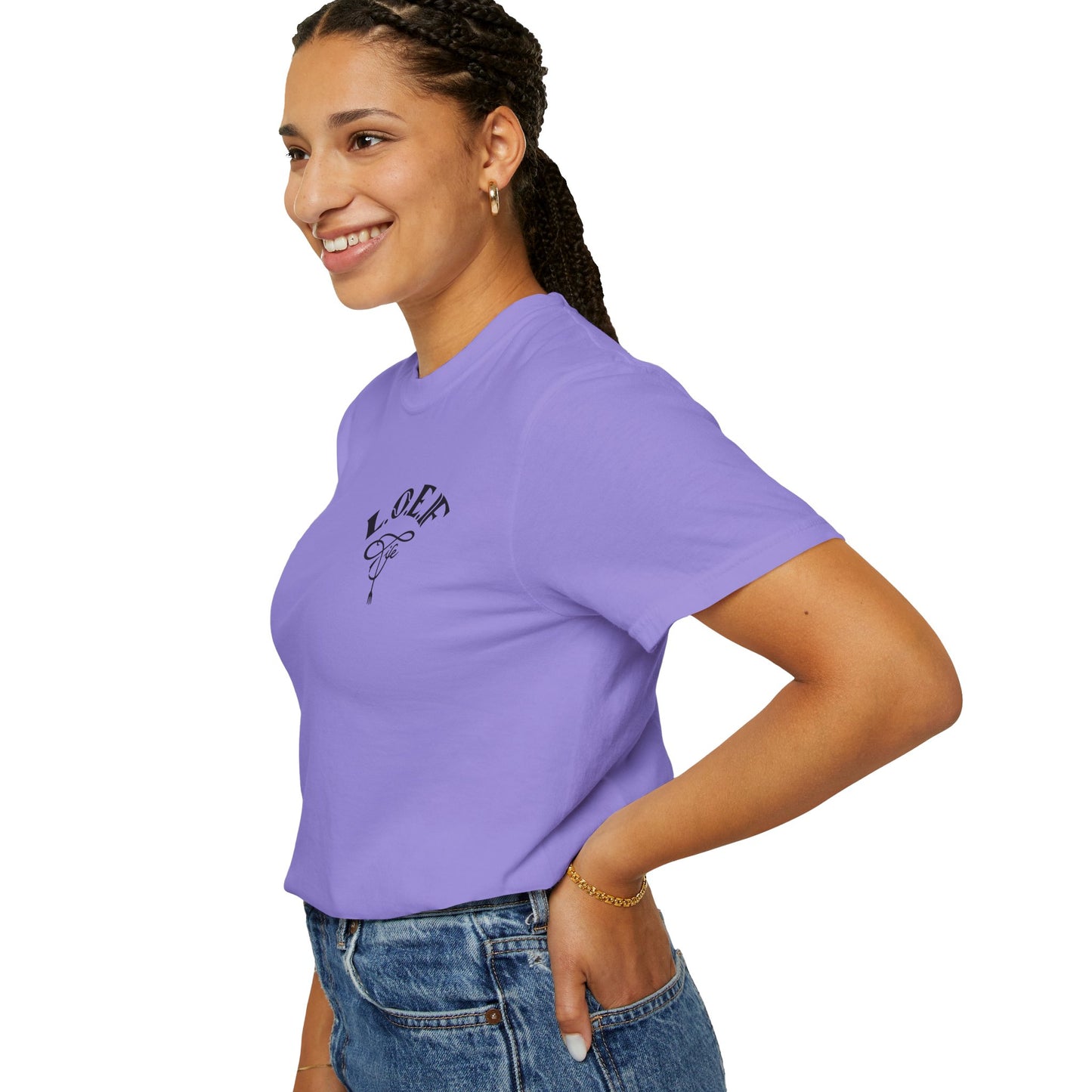 L.O.E.F Foodie 4Life Vegan Unisex Tee Shirt (Neon Yellow)
