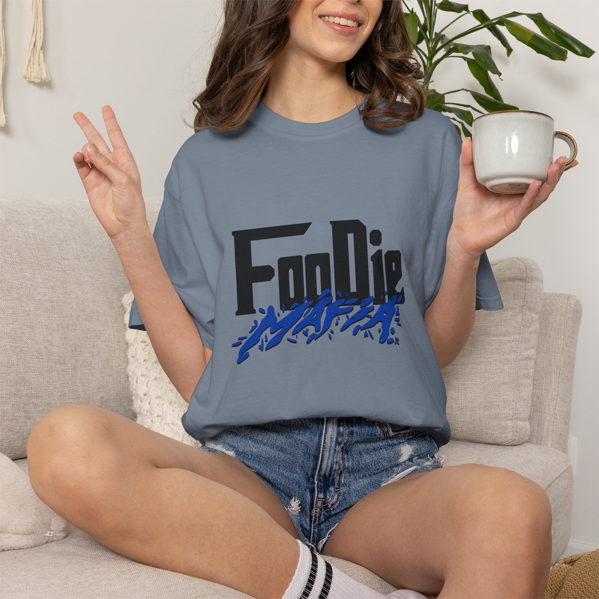 L.O.E.F Foodie Mafia Tee Shirt (Cobalt Blue)